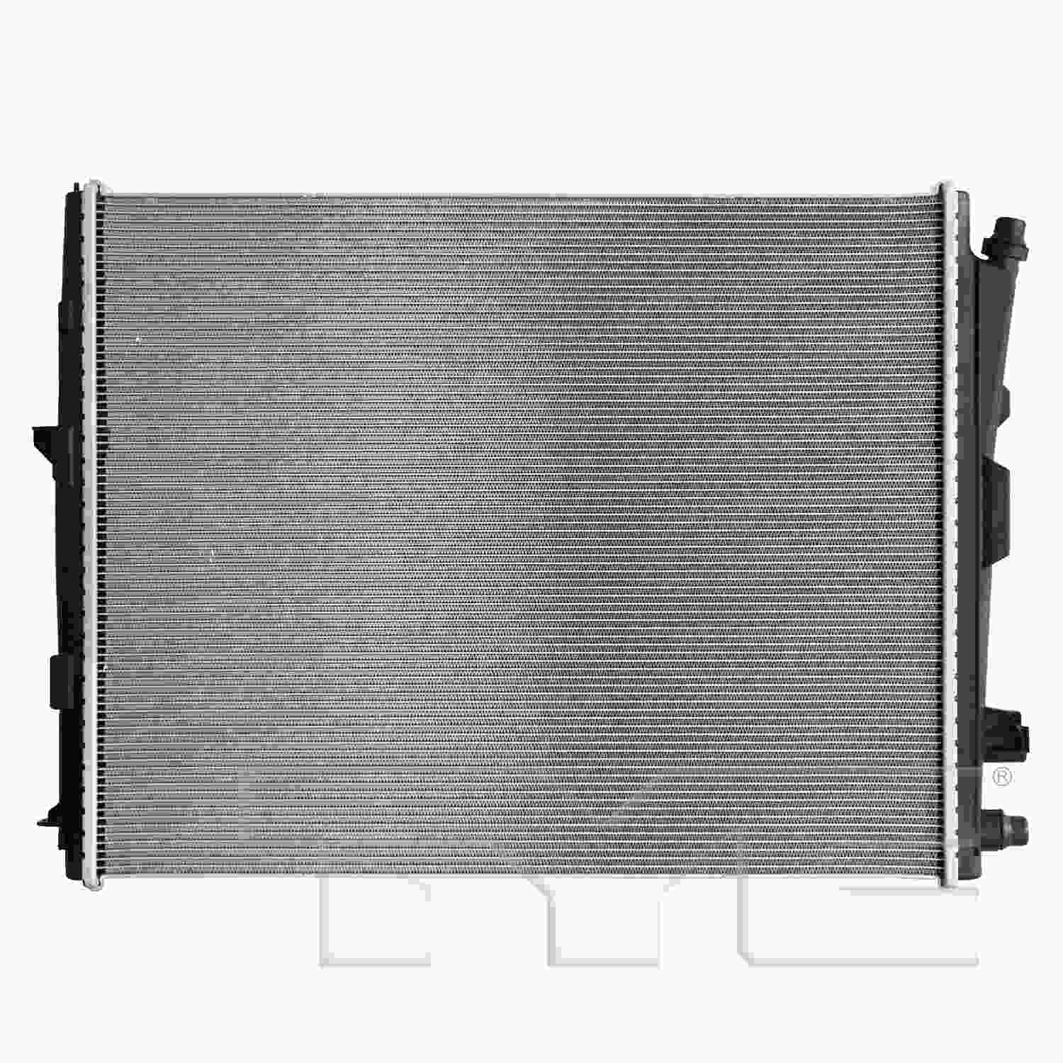 TYC Radiator top view frsport 13845