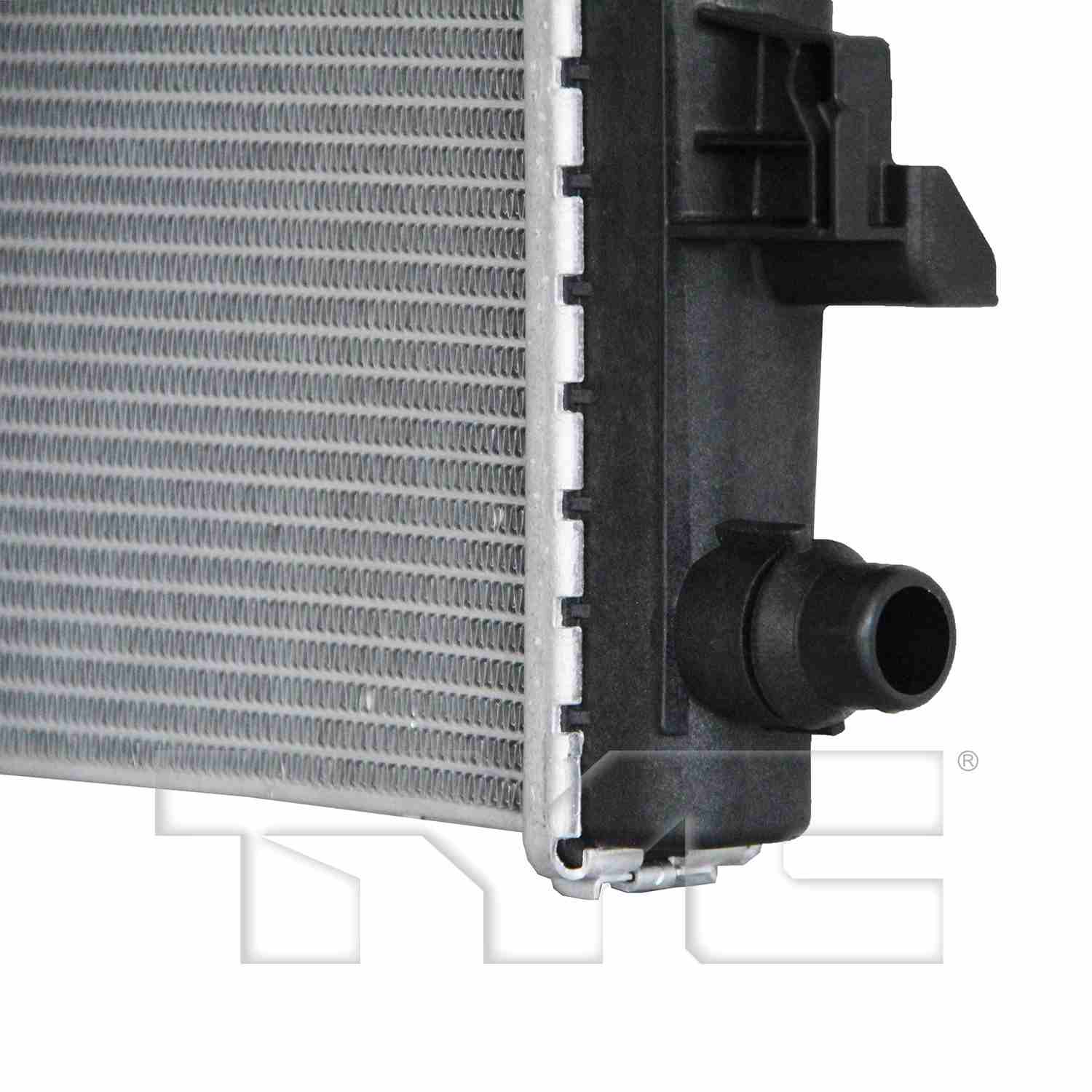 TYC Radiator top view frsport 13845