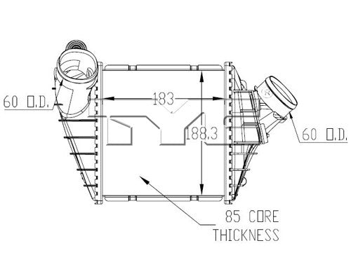 TYC Intercooler 18034