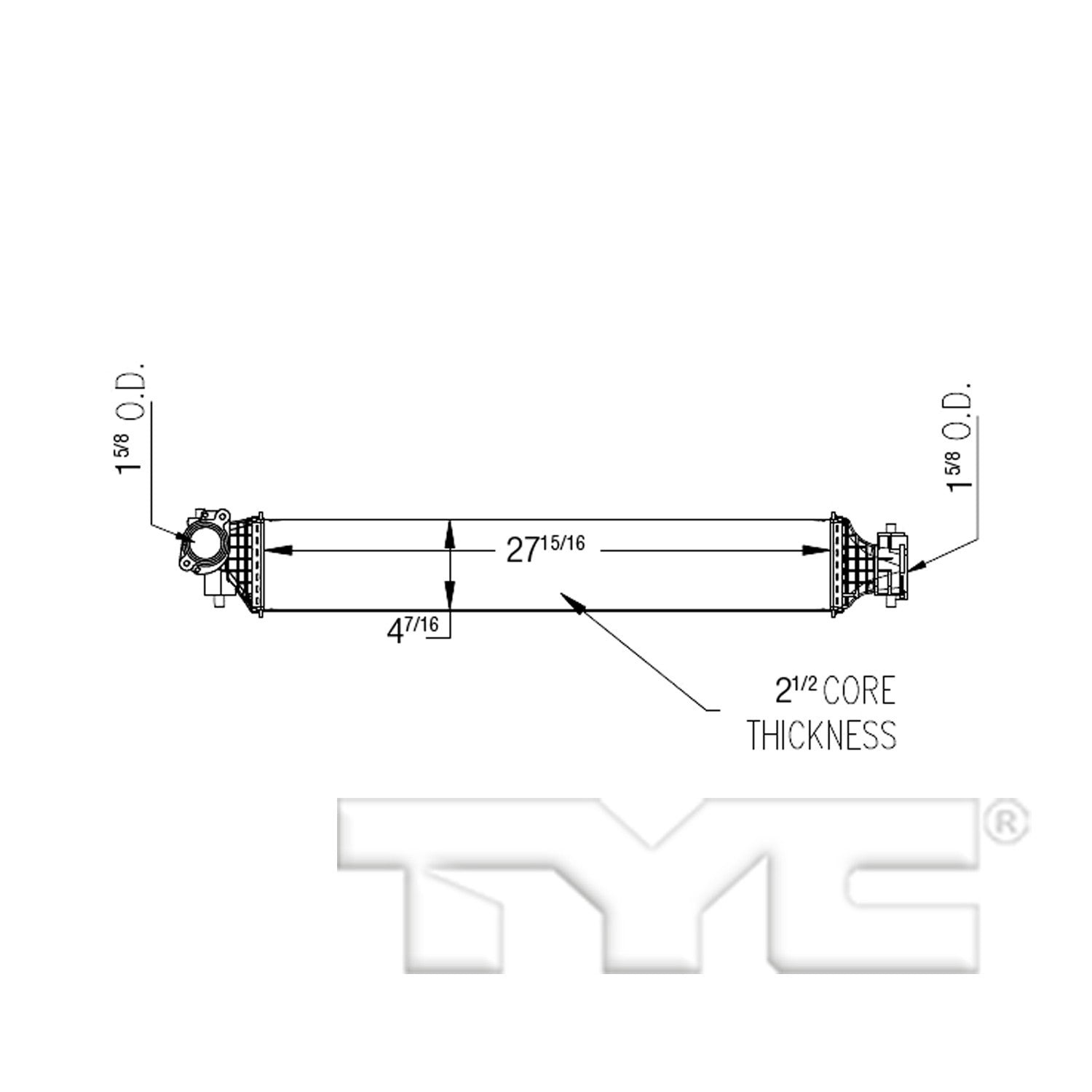 TYC Turbocharger Intercooler 18061