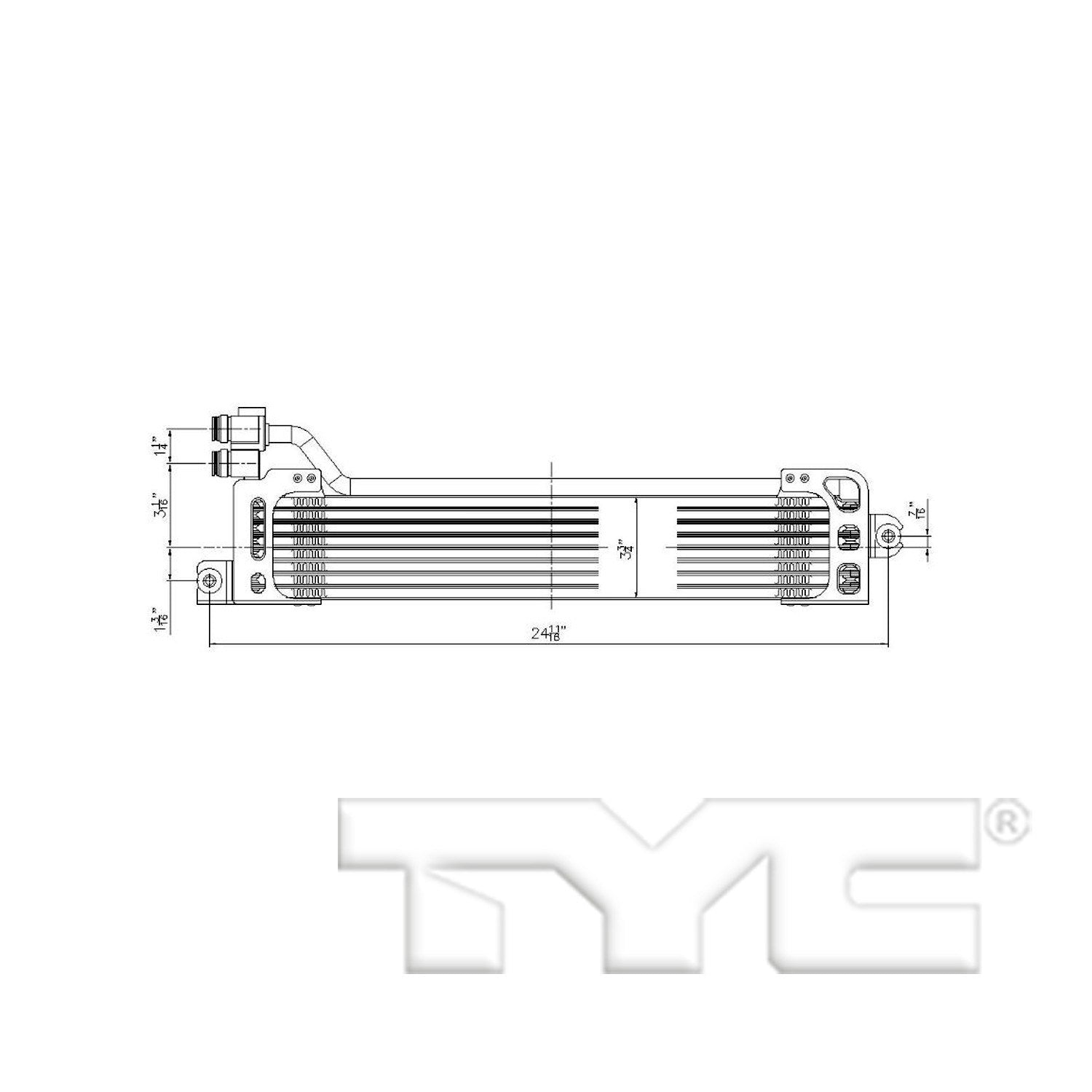 TYC Automatic Transmission Oil Cooler 19062
