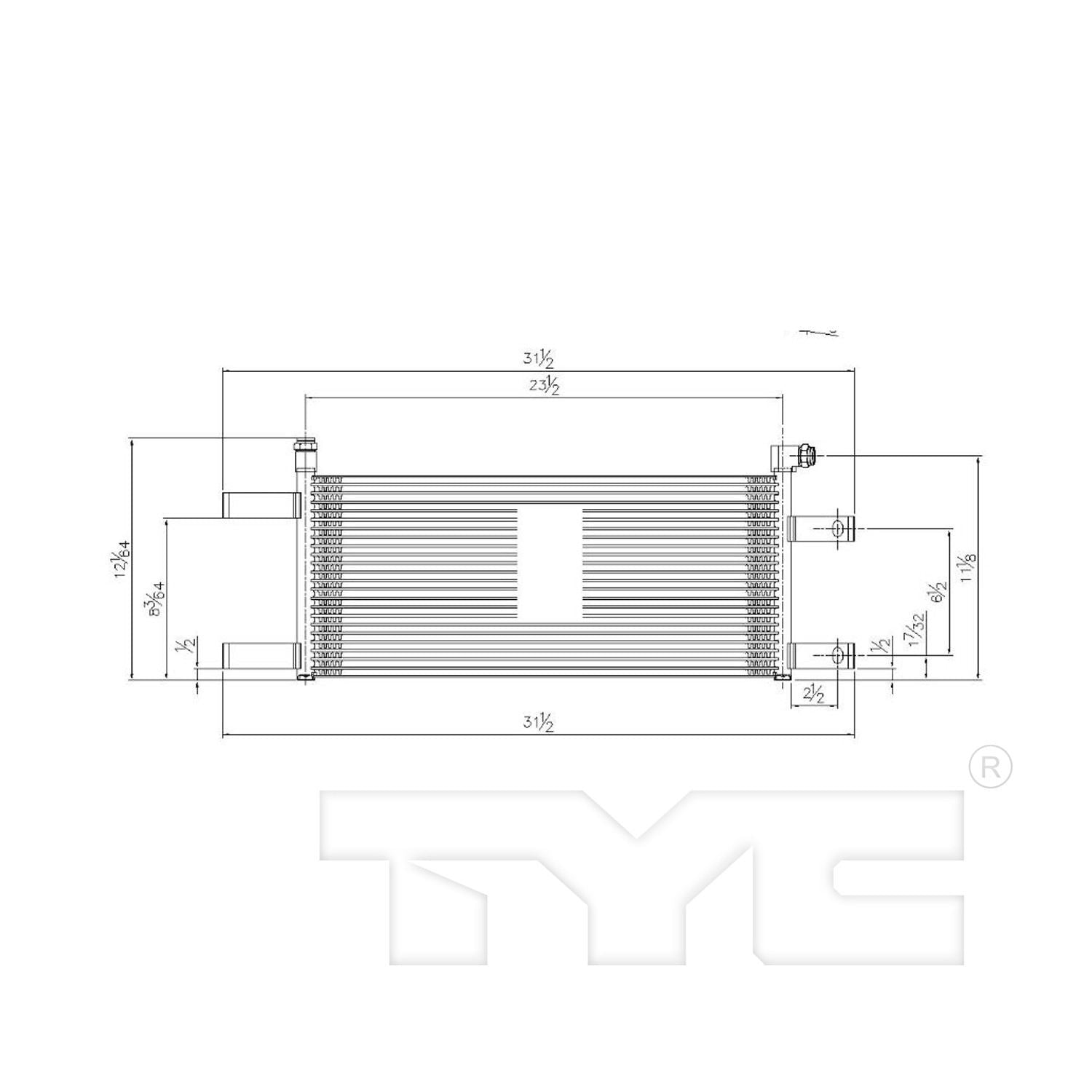 TYC Automatic Transmission Oil Cooler 19076