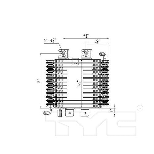 TYC Automatic Transmission Oil Cooler 19131