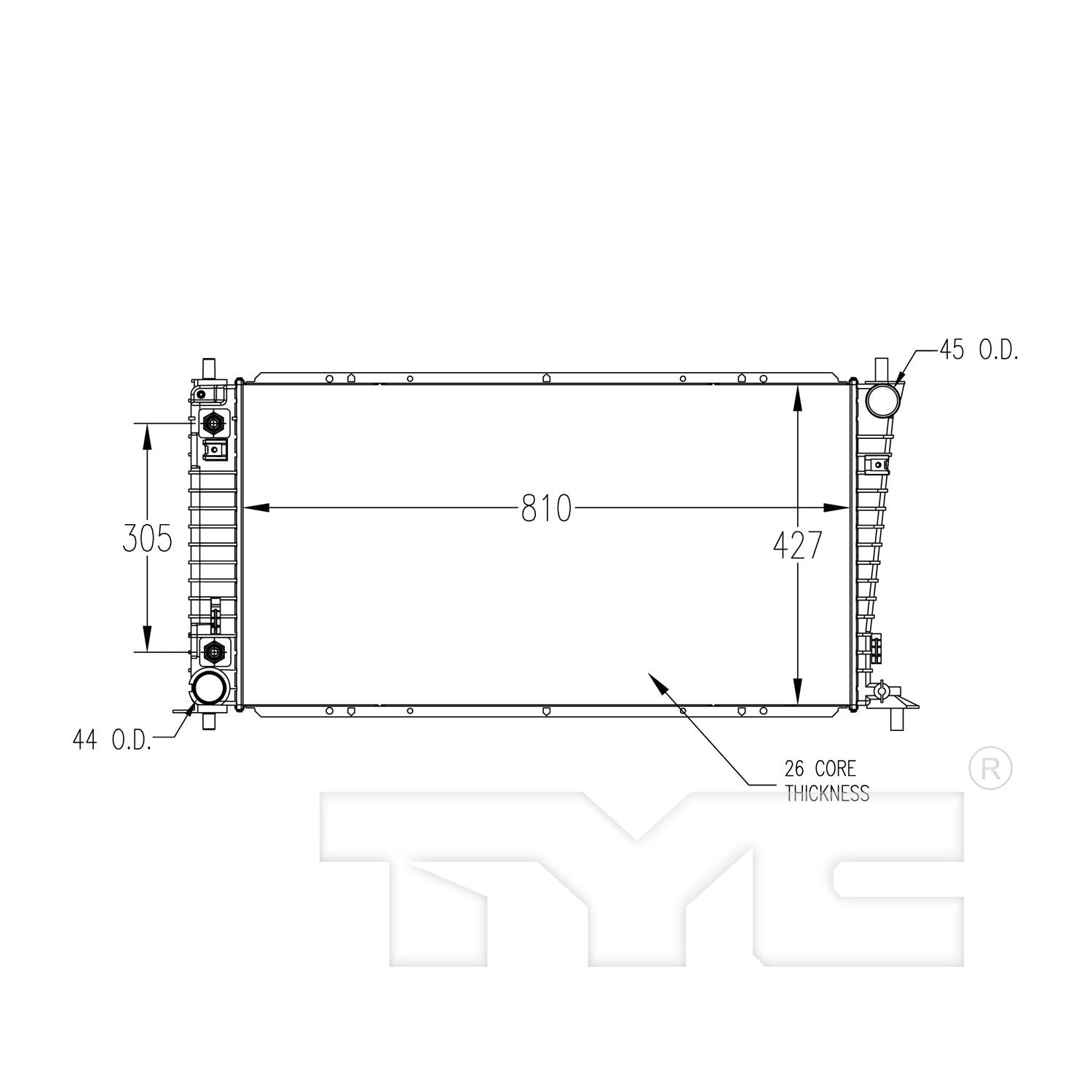 TYC TYC Radiator 2257