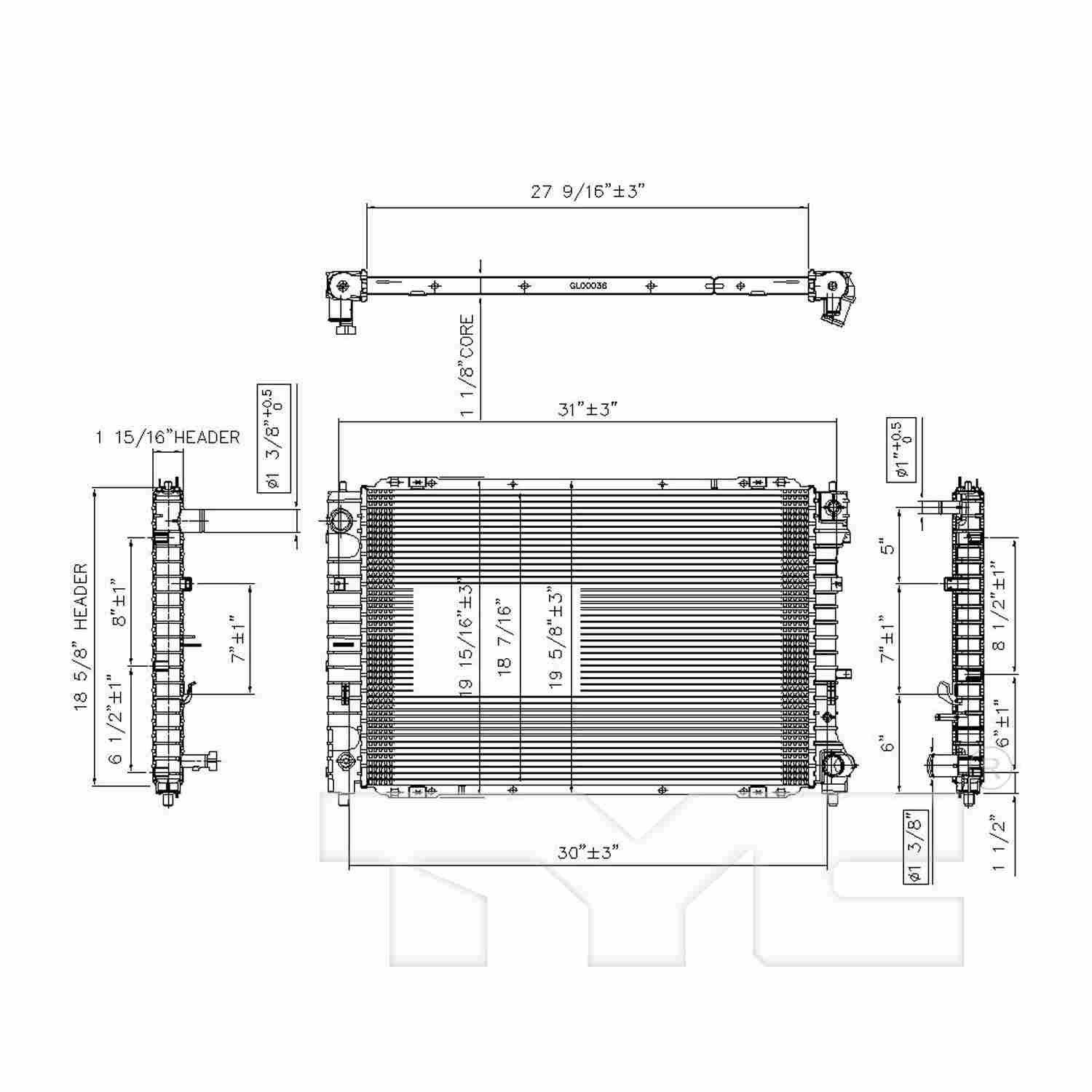 TYC TYC Radiator 2306