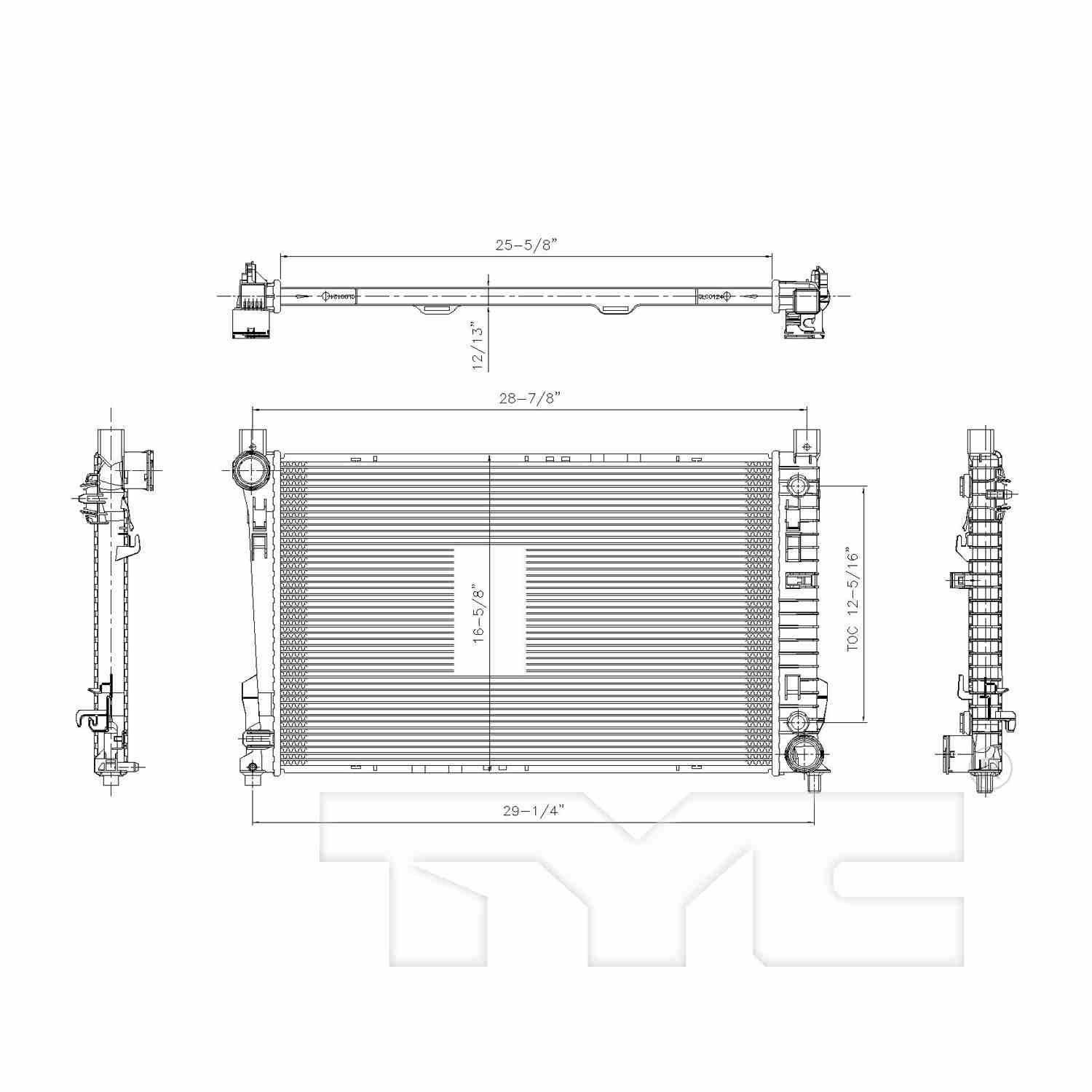 TYC Radiator 2337