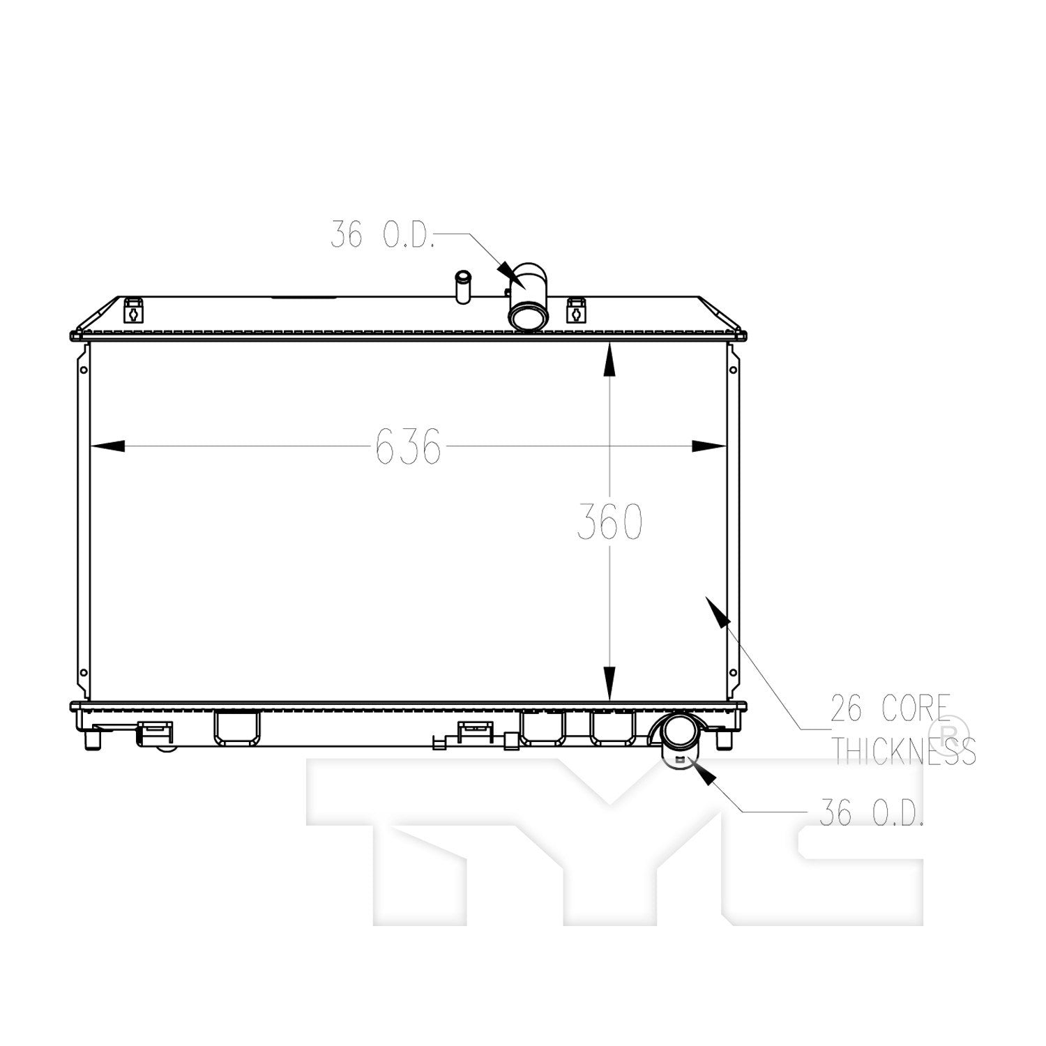 TYC TYC Radiator 2695