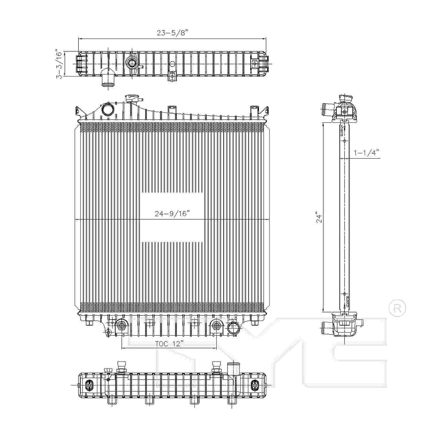 TYC TYC Radiator 2816