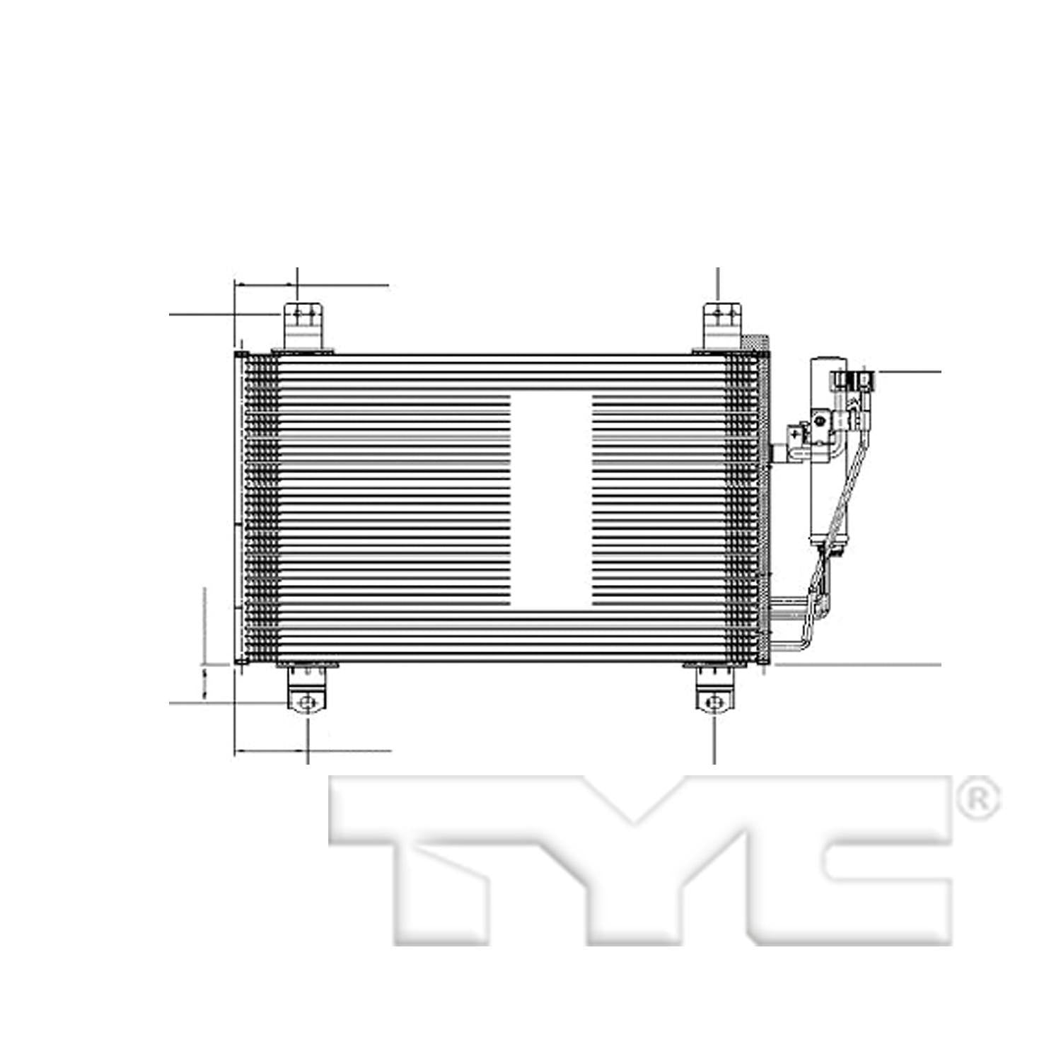 TYC A/C Condenser 30009