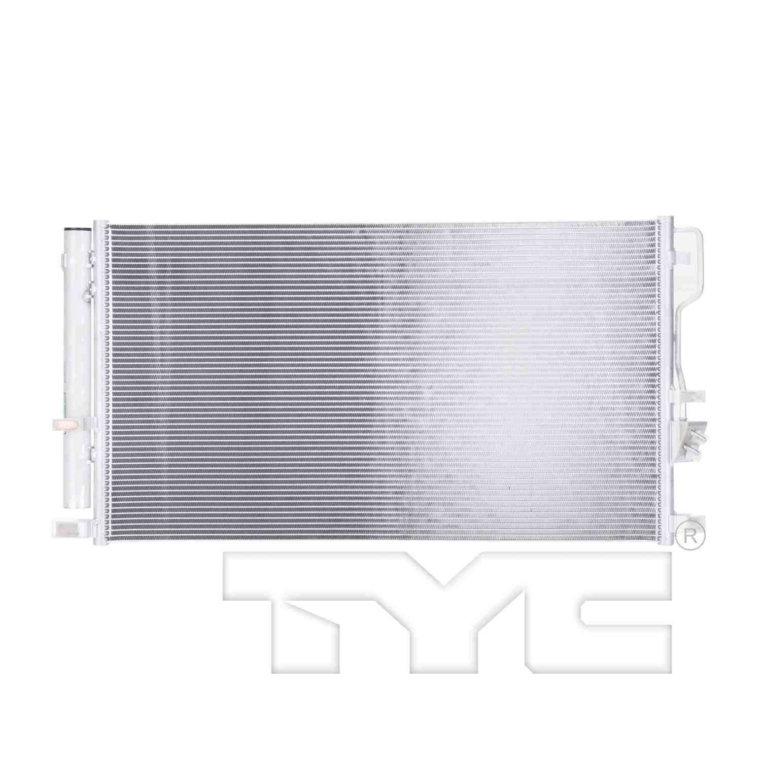 TYC A/C Condenser top view frsport 30054