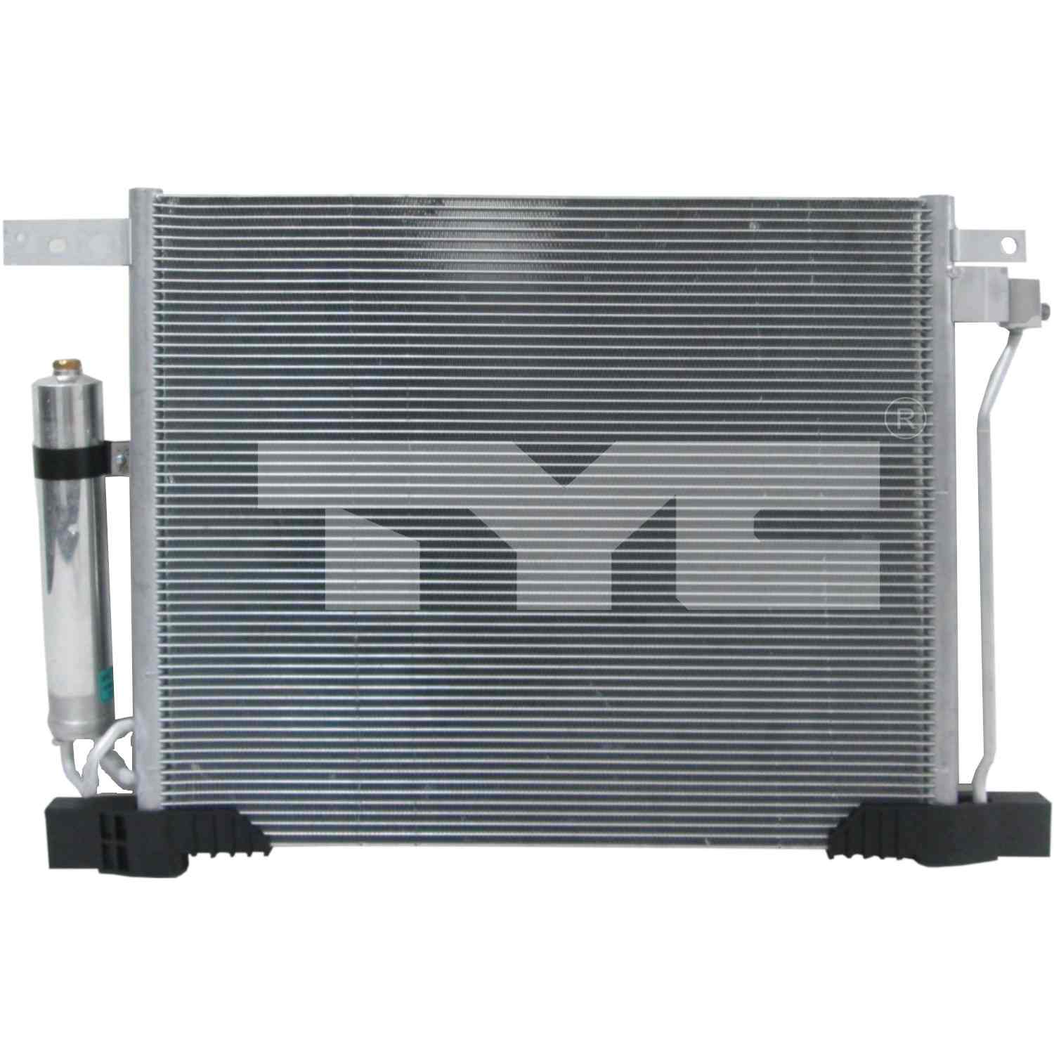 TYC A/C Condenser top view frsport 30096