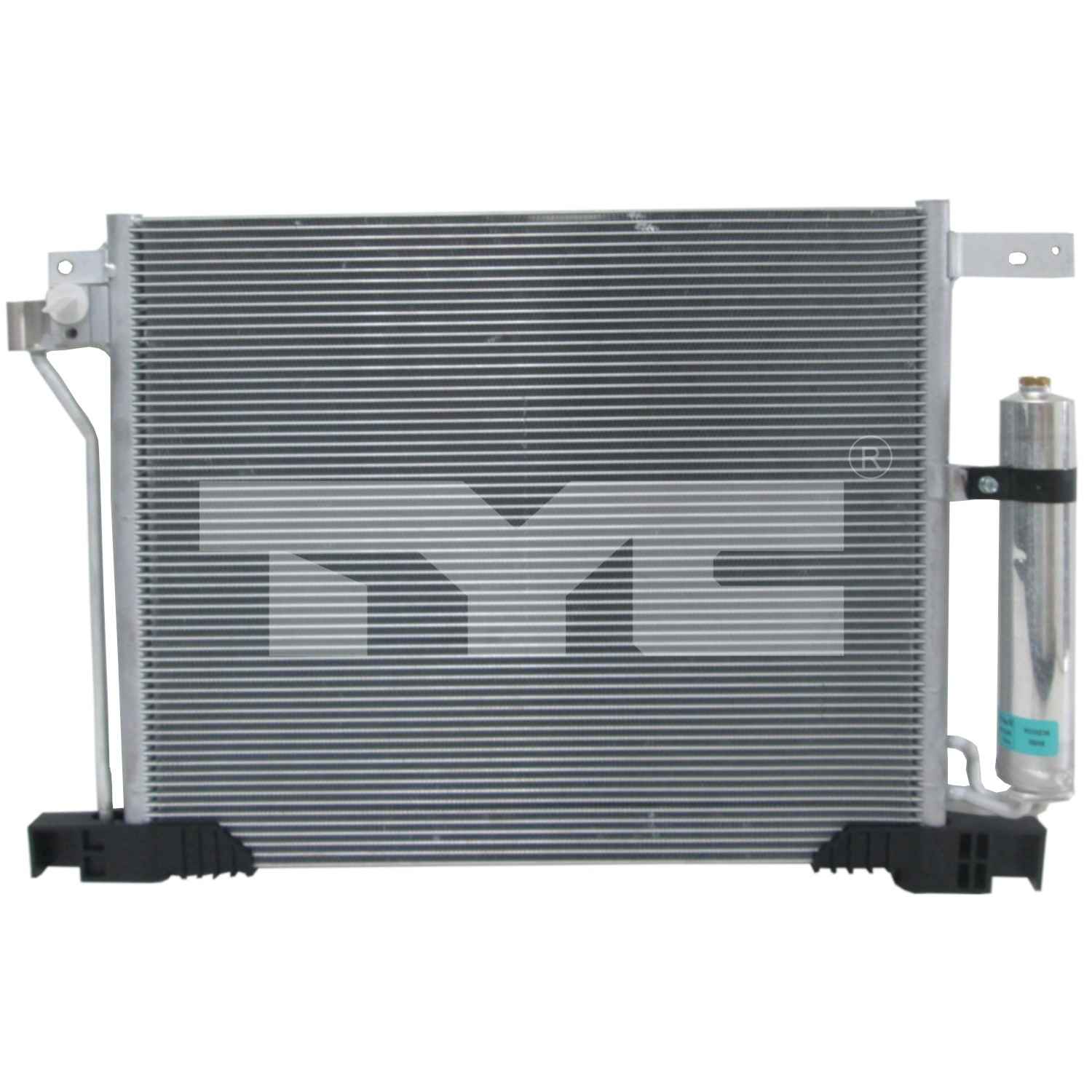 TYC A/C Condenser top view frsport 30096