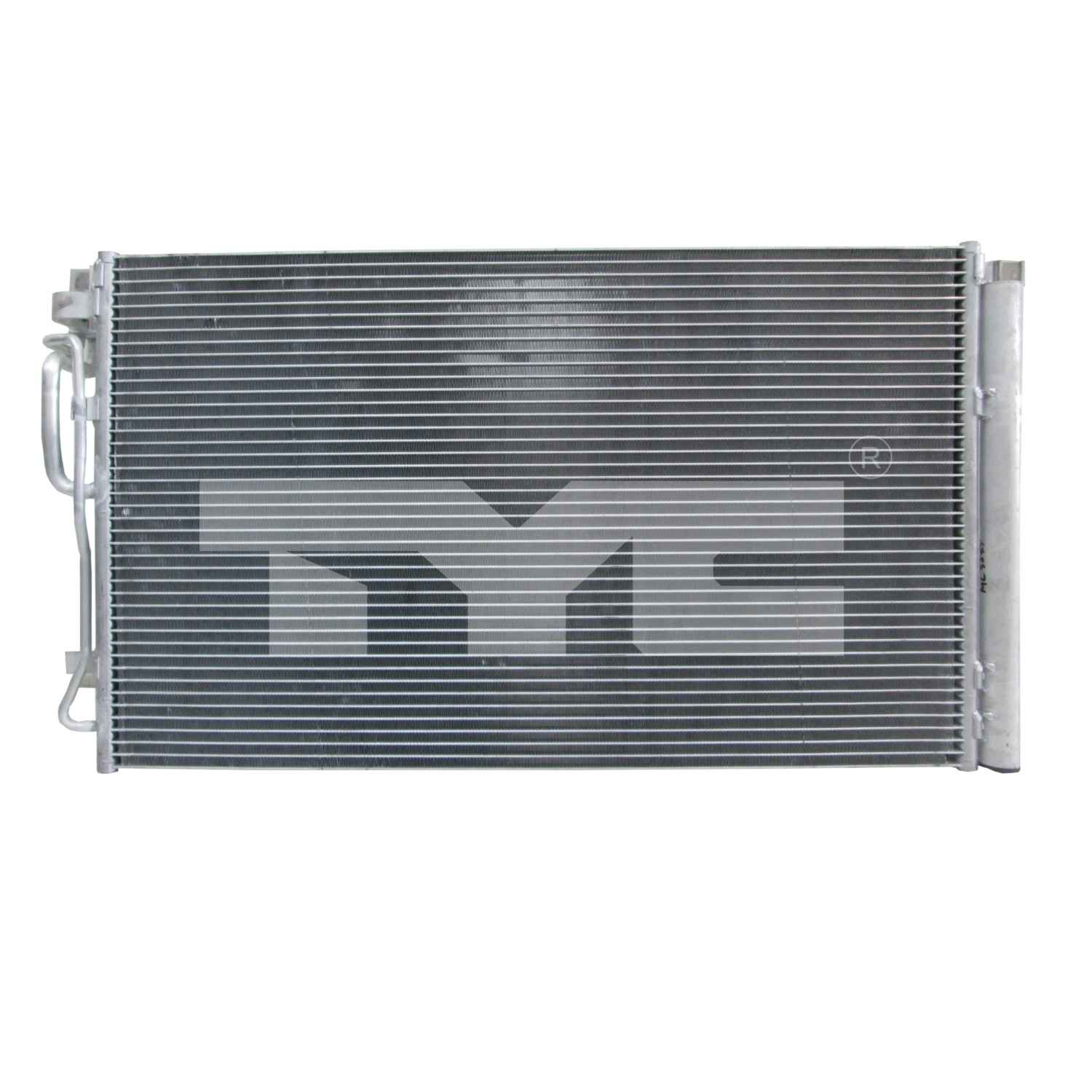TYC A/C Condenser top view frsport 30103