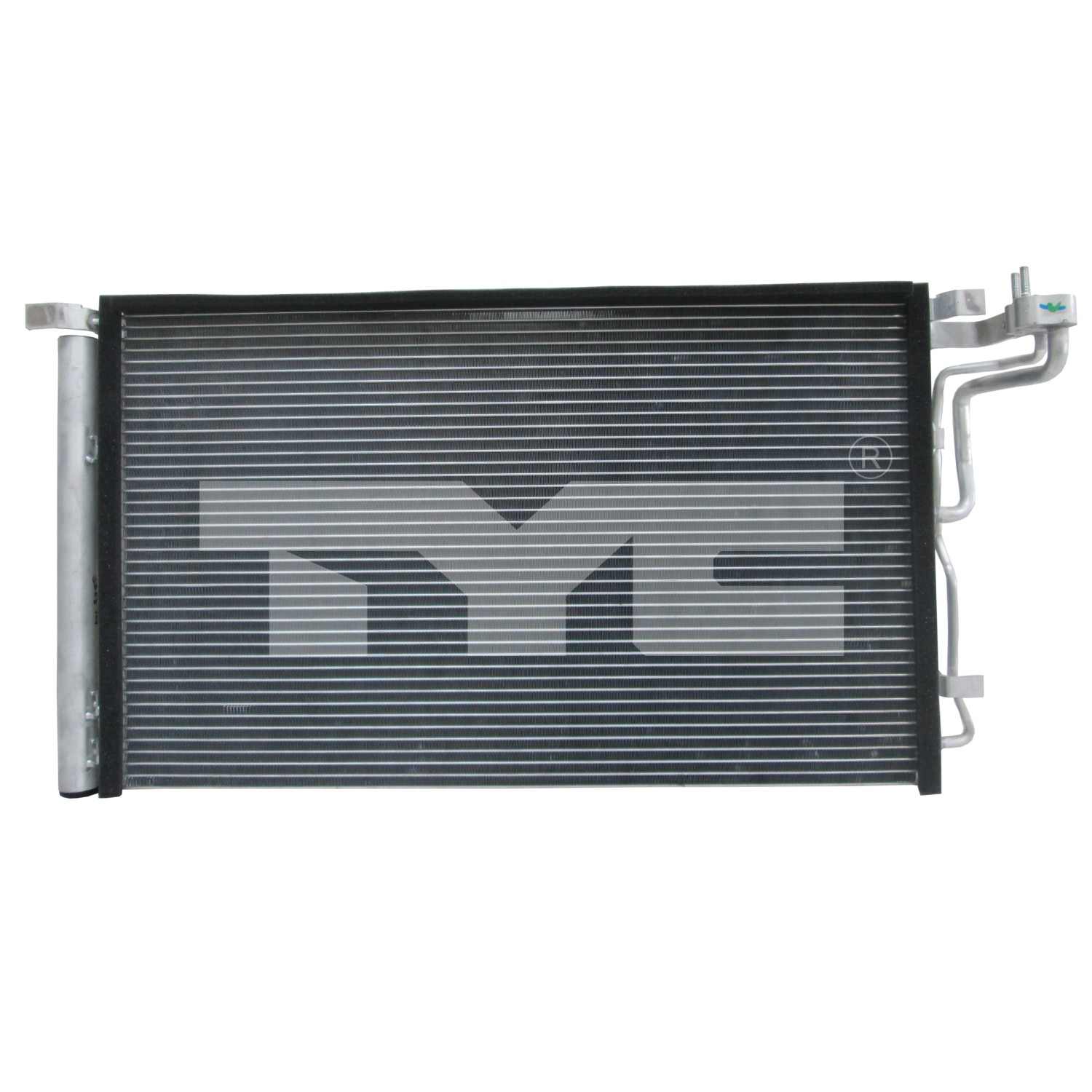 TYC A/C Condenser top view frsport 30103