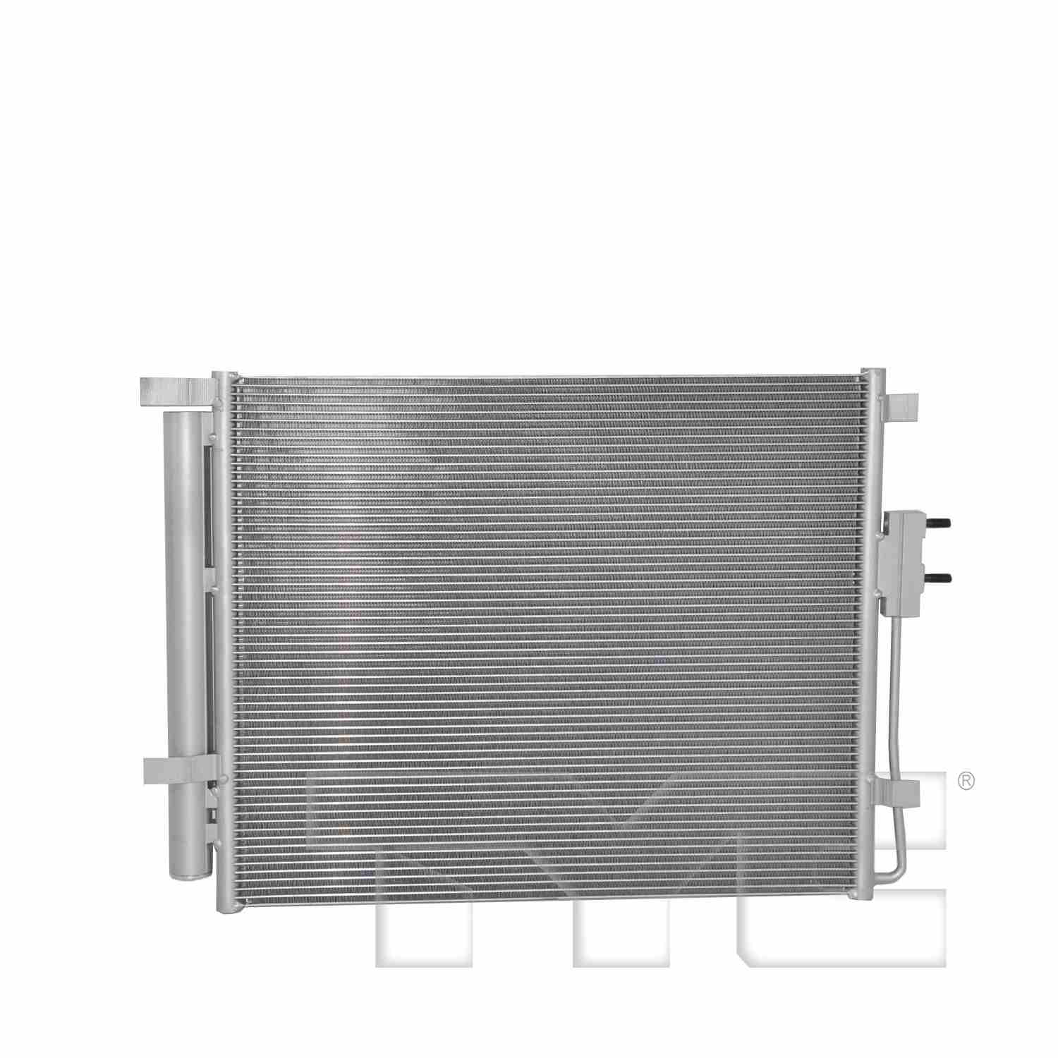 TYC A/C Condenser top view frsport 30173