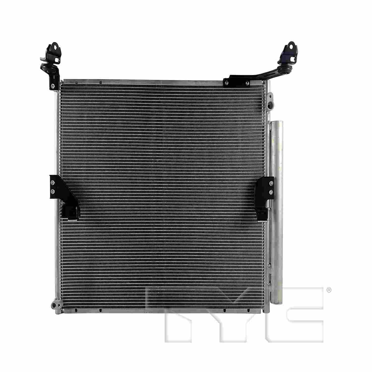 TYC A/C Condenser top view frsport 30192