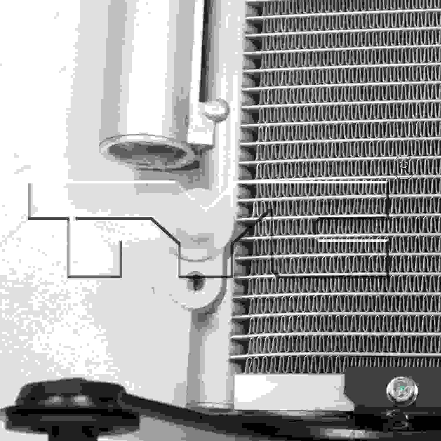 TYC A/C Condenser 3870