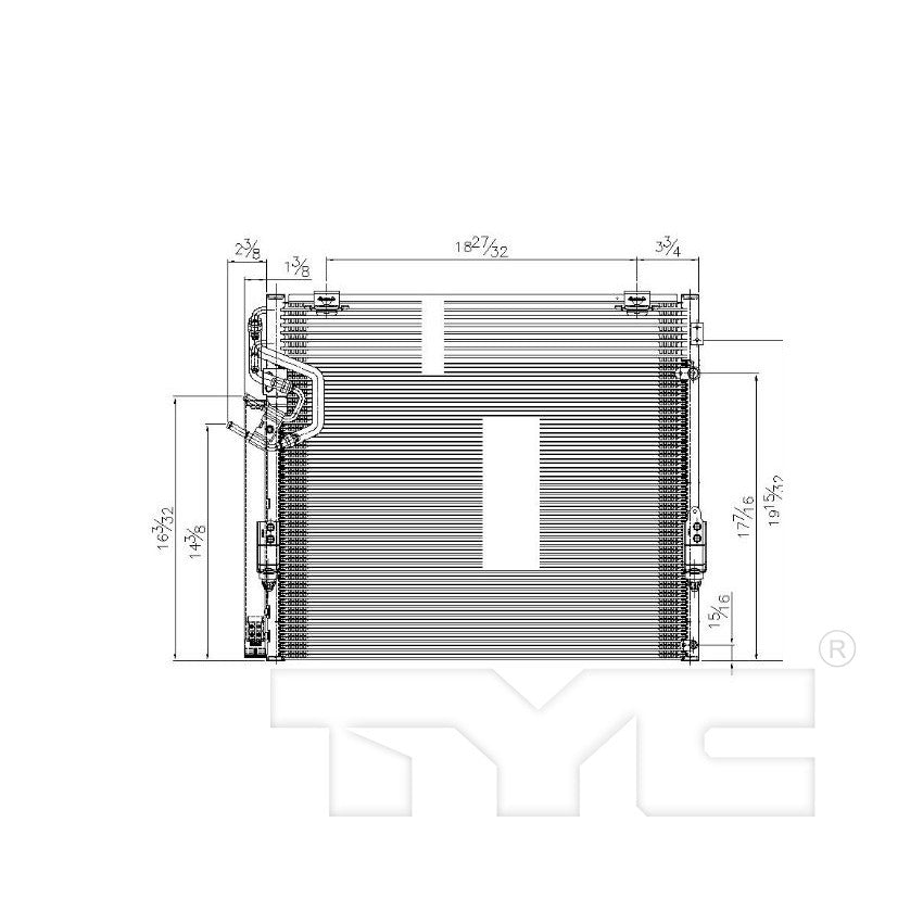 TYC A/C Condenser 4284