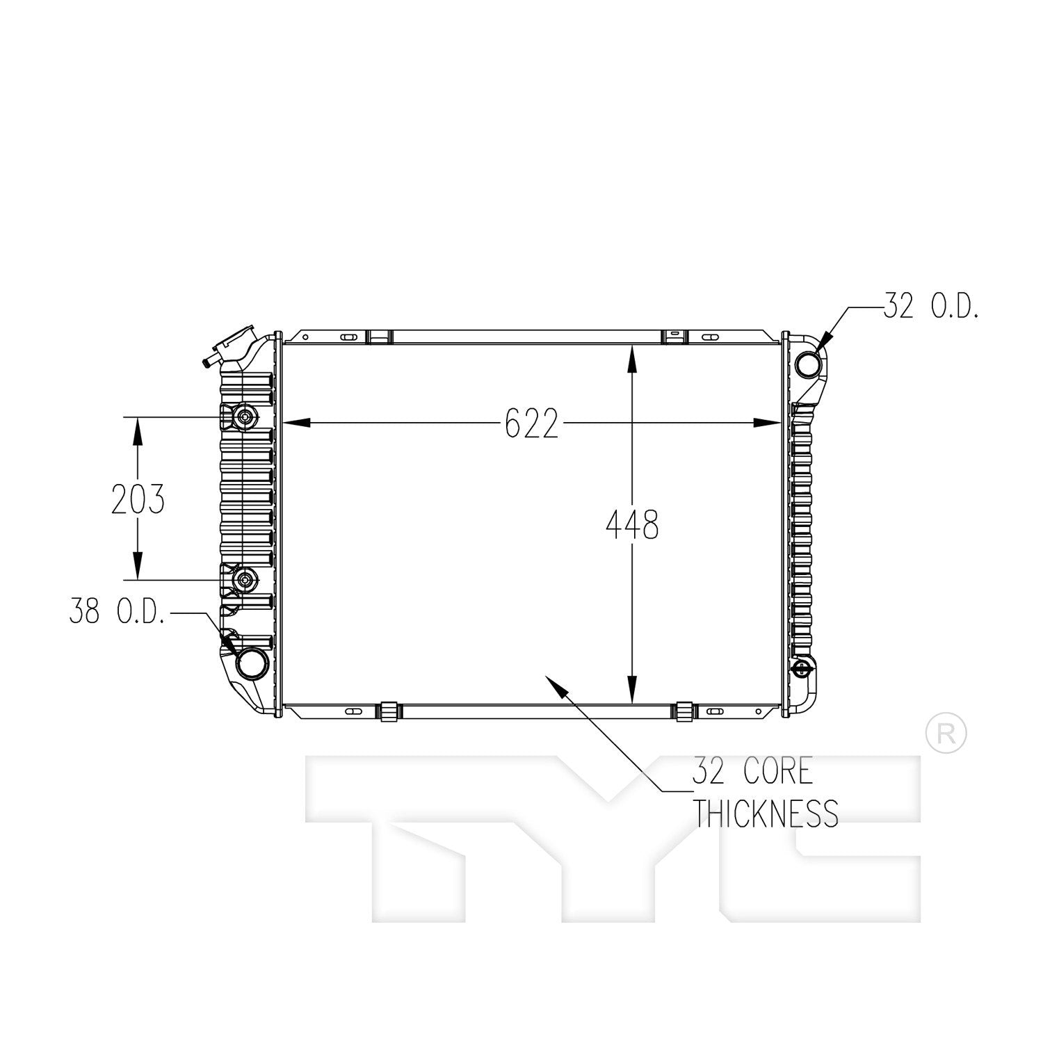 TYC TYC Radiator 556
