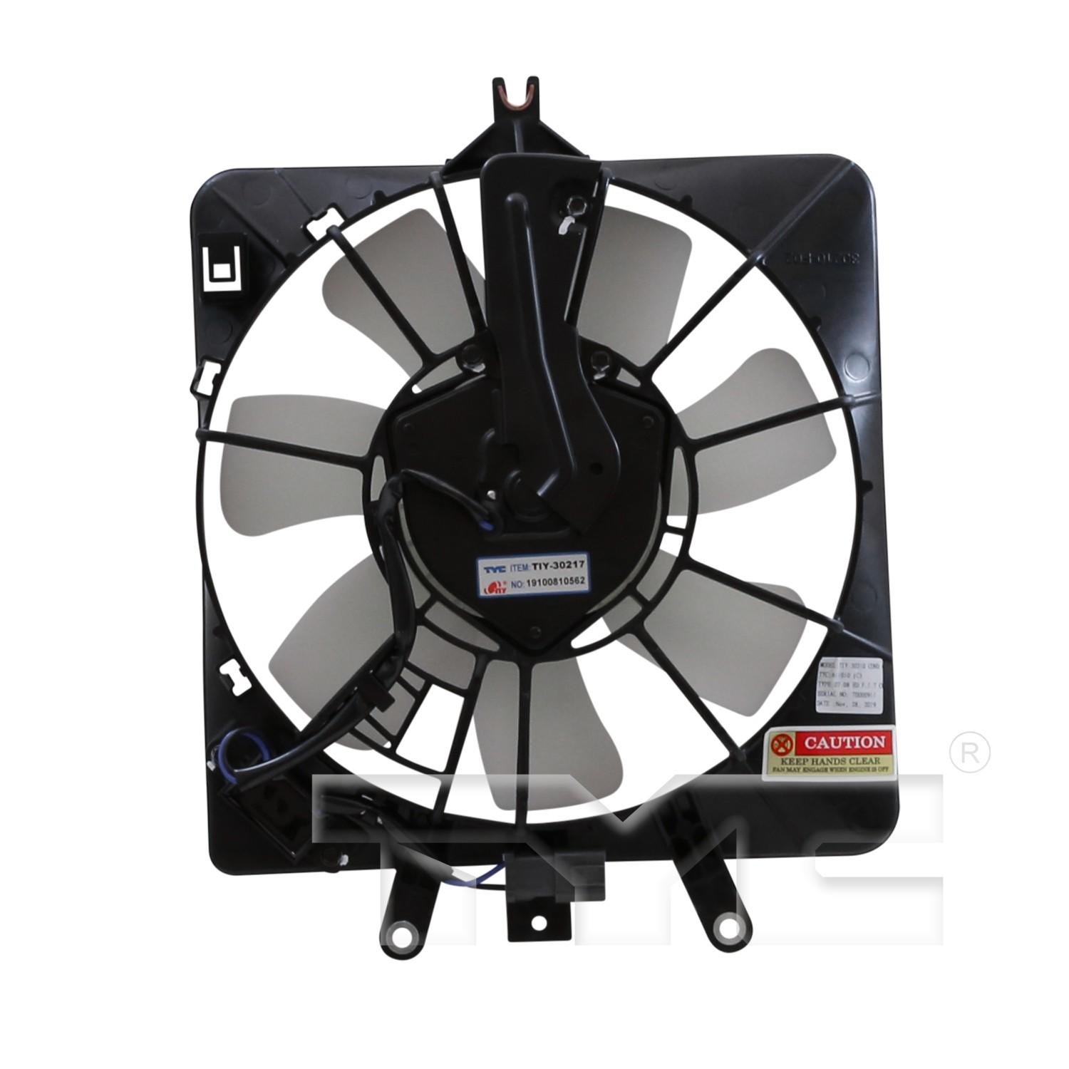 TYC A/C Condenser Fan Assembly 611010