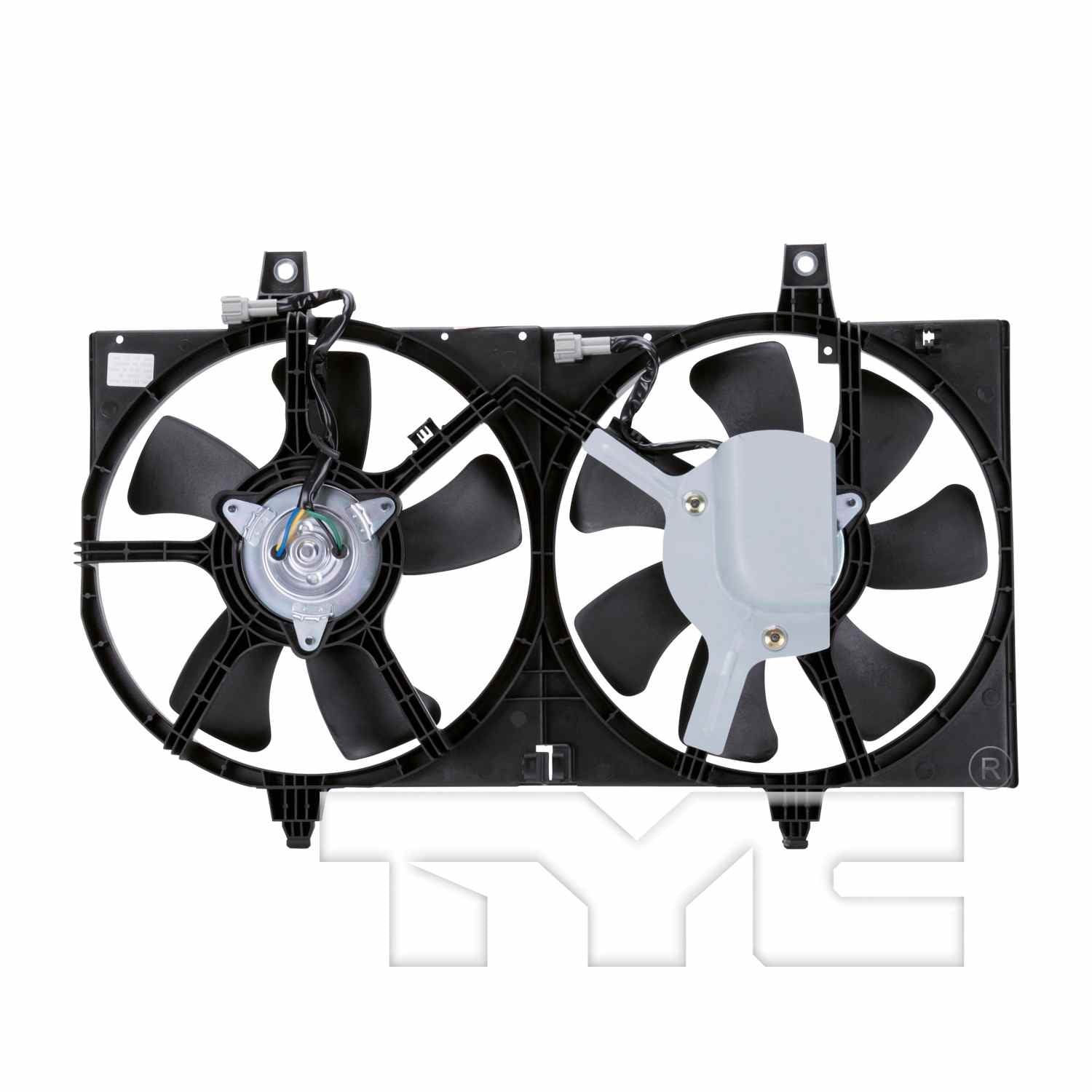 TYC Dual Radiator and Condenser Fan Assembly