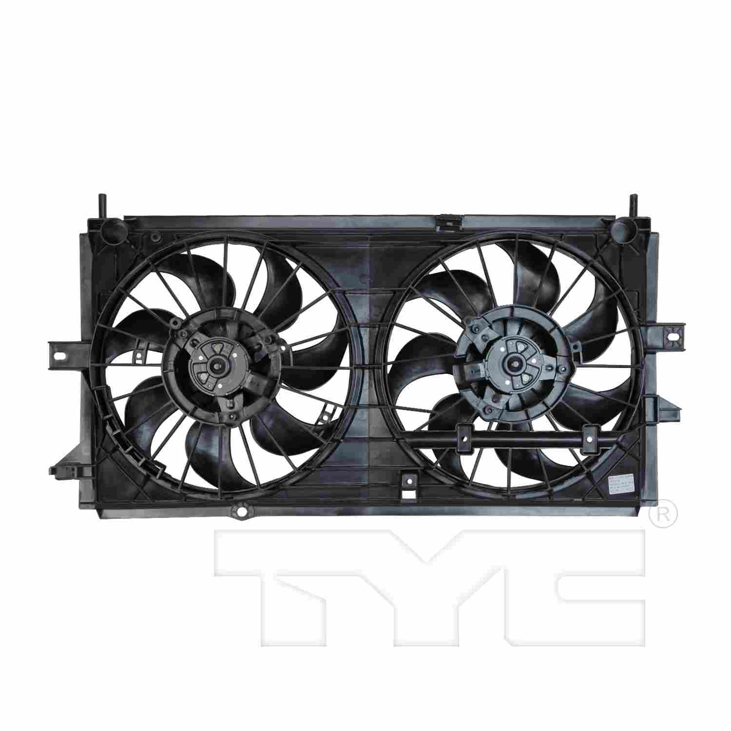 TYC Dual Radiator and Condenser Fan Assembly 620380