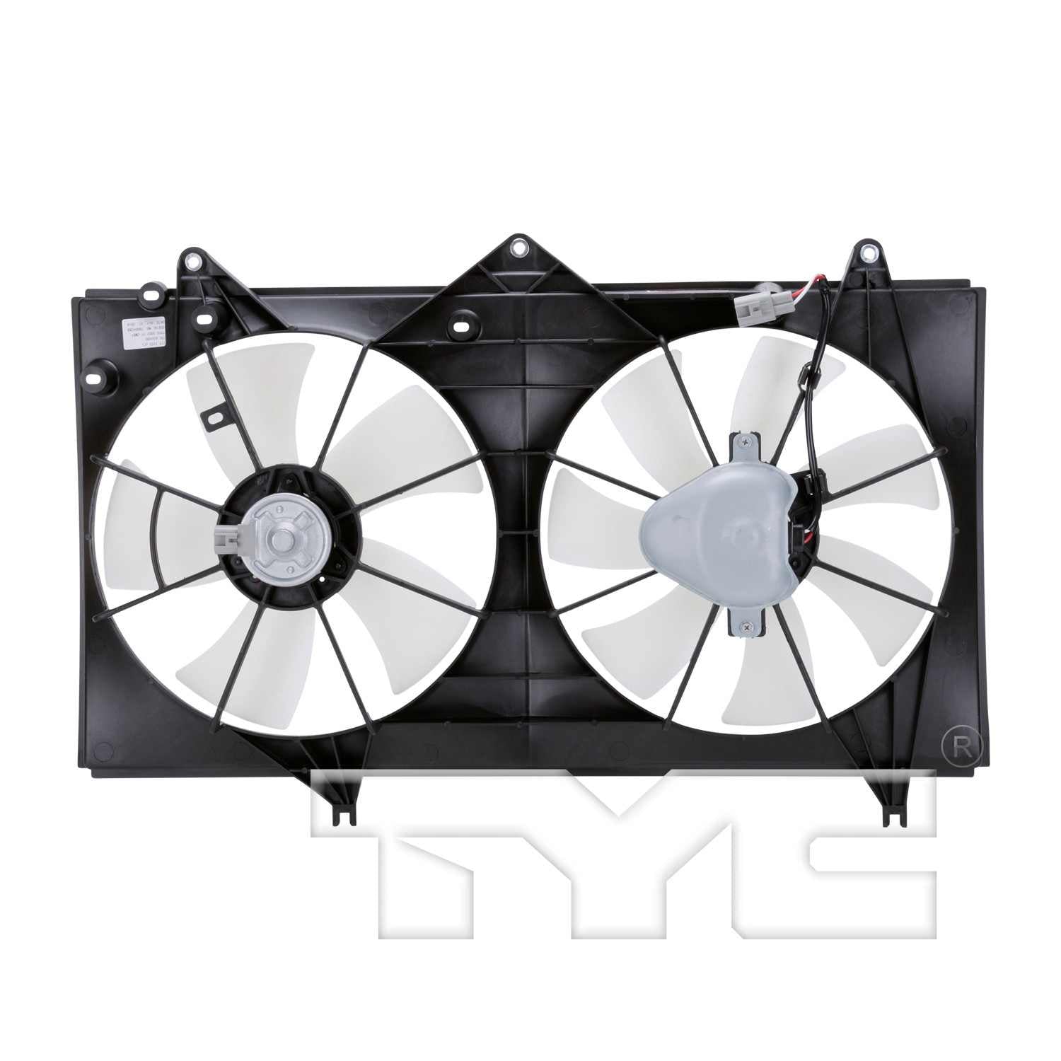 TYC Dual Radiator and Condenser Fan Assembly