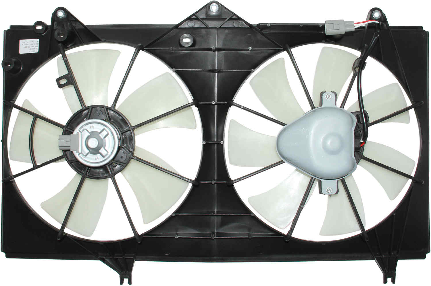 TYC Dual Radiator and Condenser Fan Assembly
