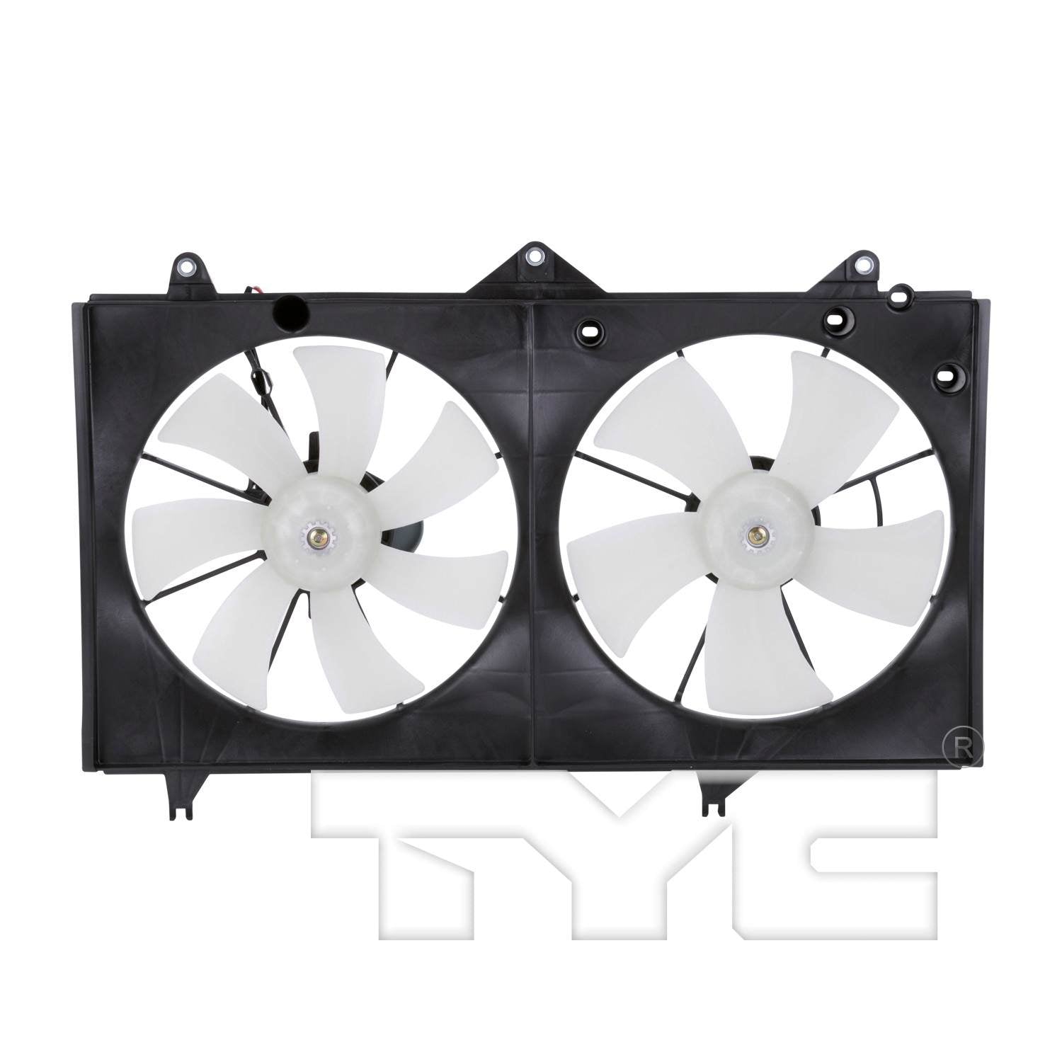 TYC Dual Radiator and Condenser Fan Assembly