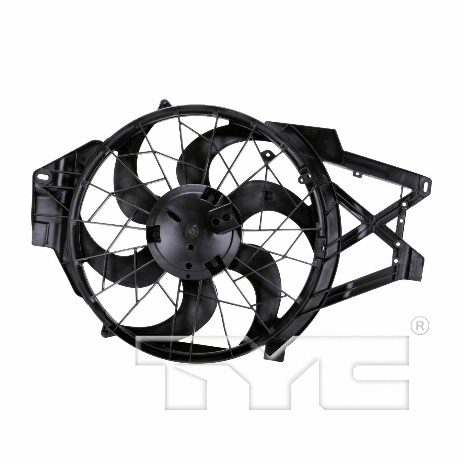 TYC Dual Radiator and Condenser Fan Assembly 620460