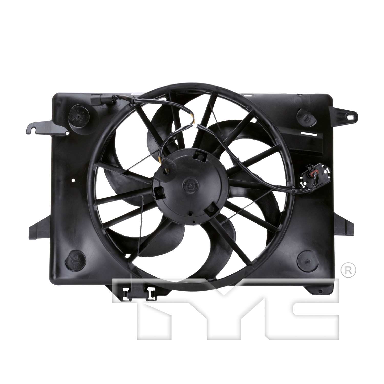 TYC Dual Radiator and Condenser Fan Assembly 620680