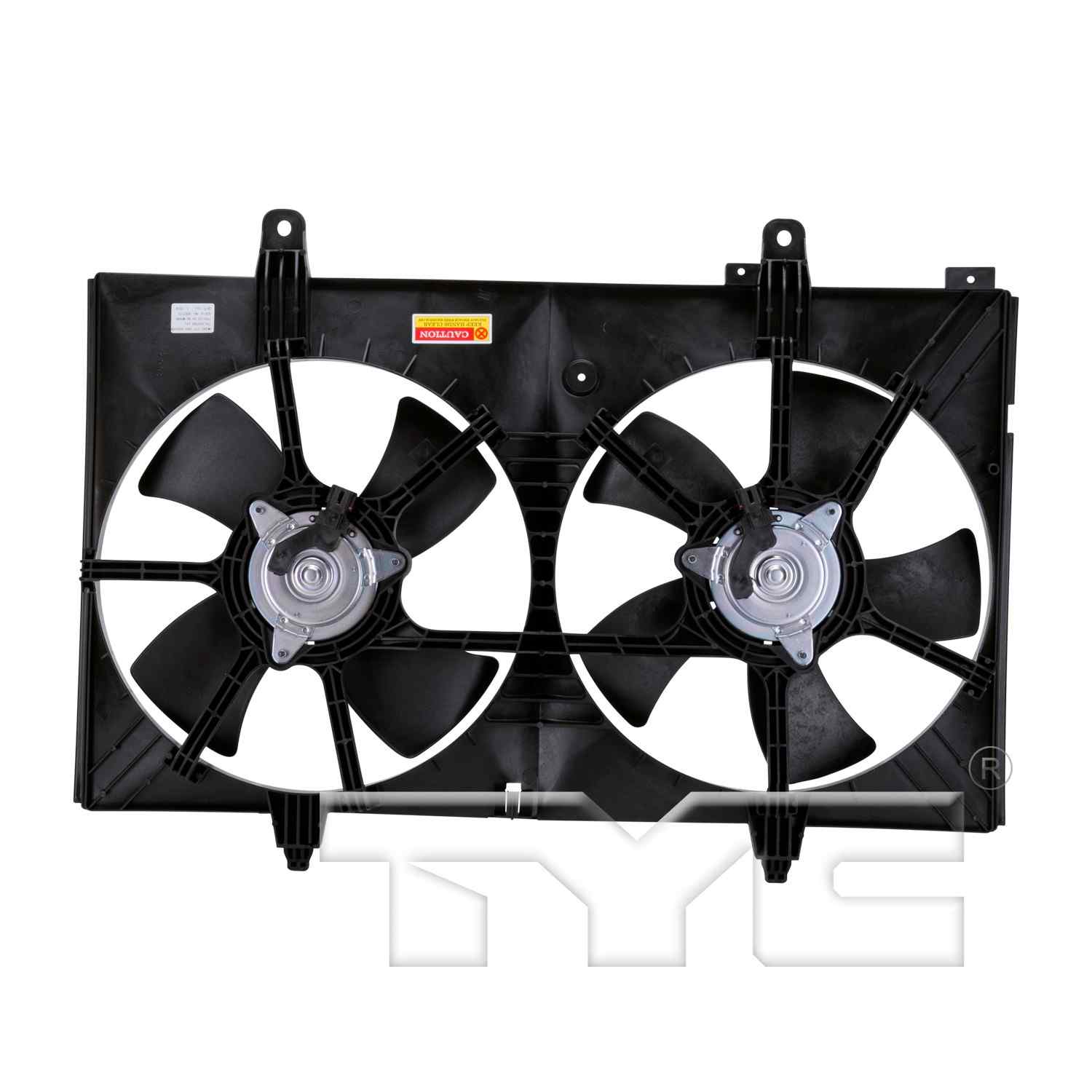 TYC Dual Radiator and Condenser Fan Assembly