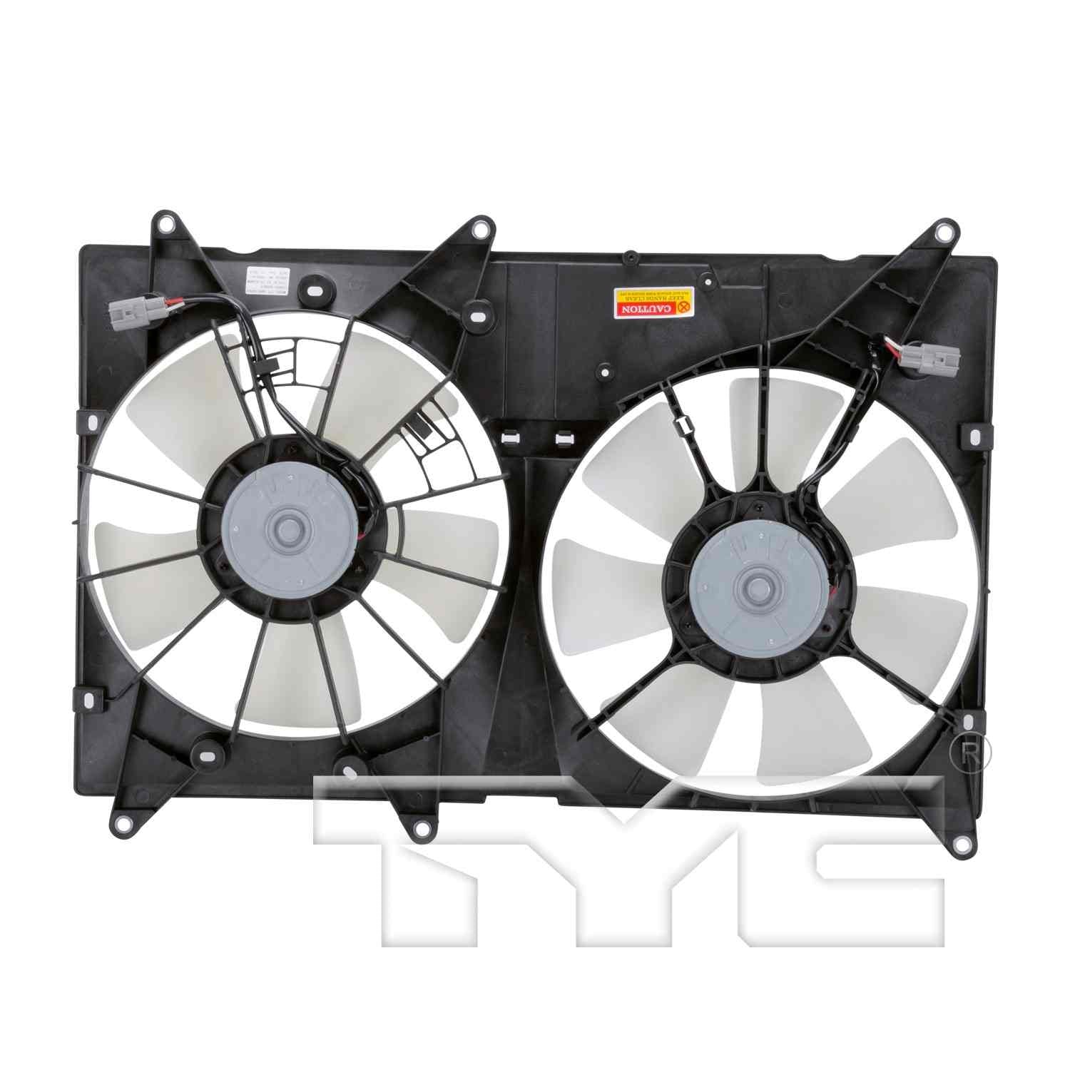 TYC Dual Radiator and Condenser Fan Assembly 620810