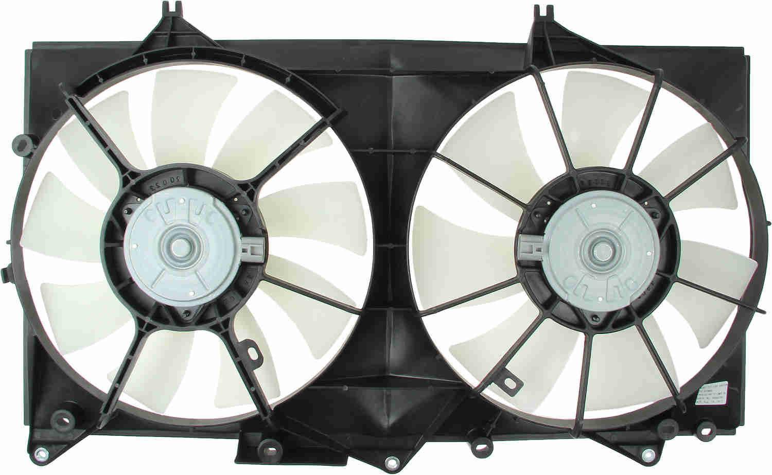 TYC Dual Radiator and Condenser Fan Assembly