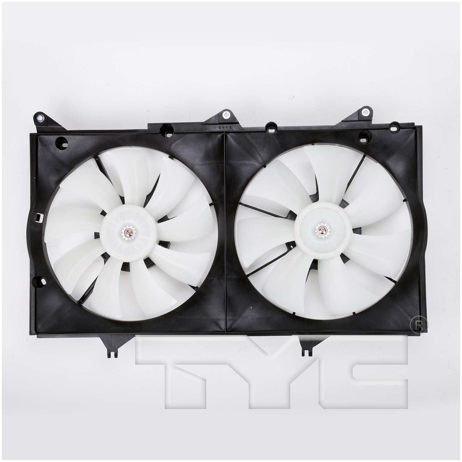 TYC Dual Radiator and Condenser Fan Assembly