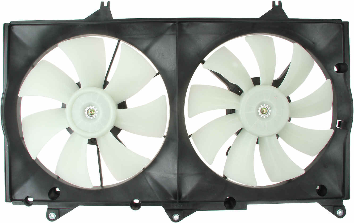 TYC Dual Radiator and Condenser Fan Assembly