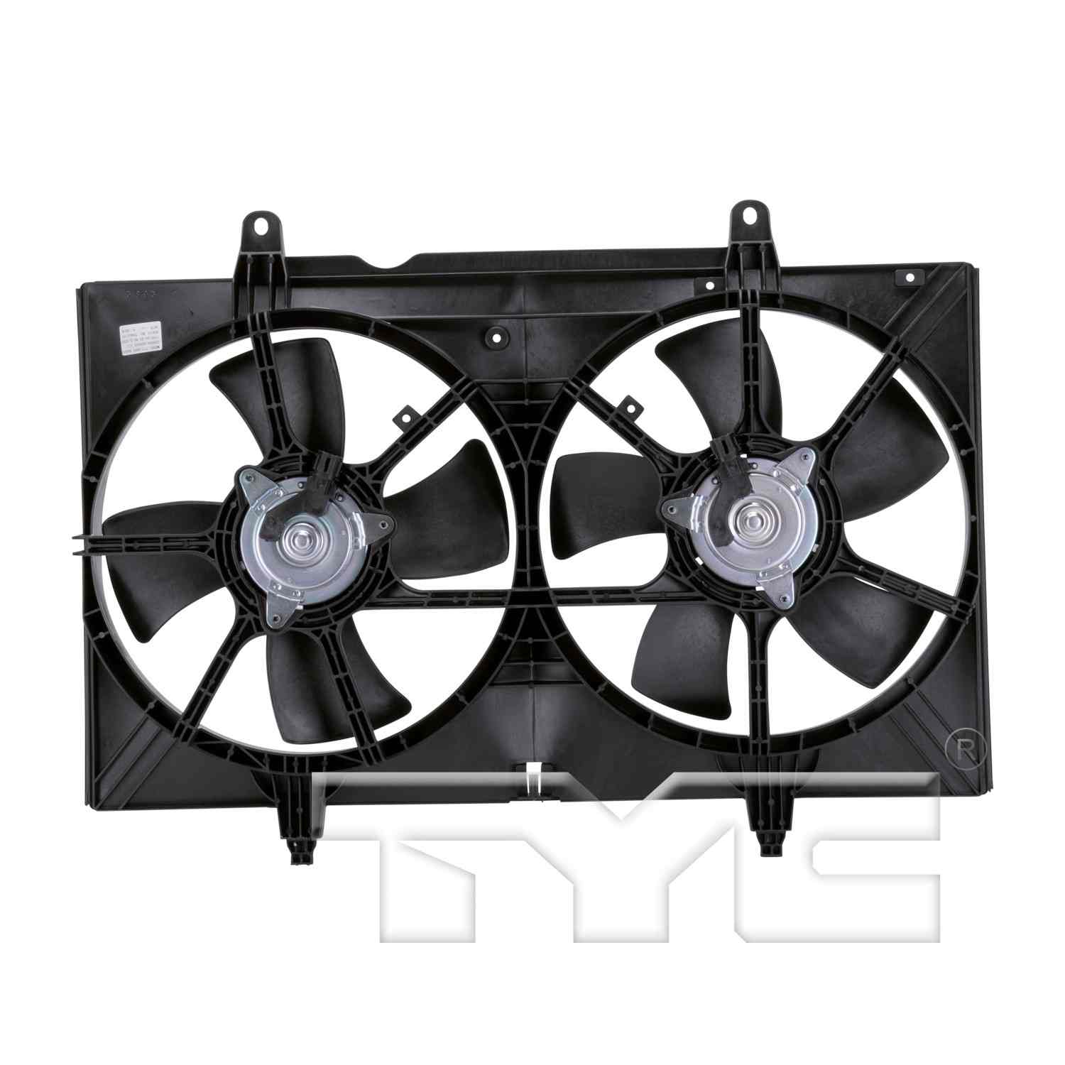 TYC Dual Radiator and Condenser Fan Assembly