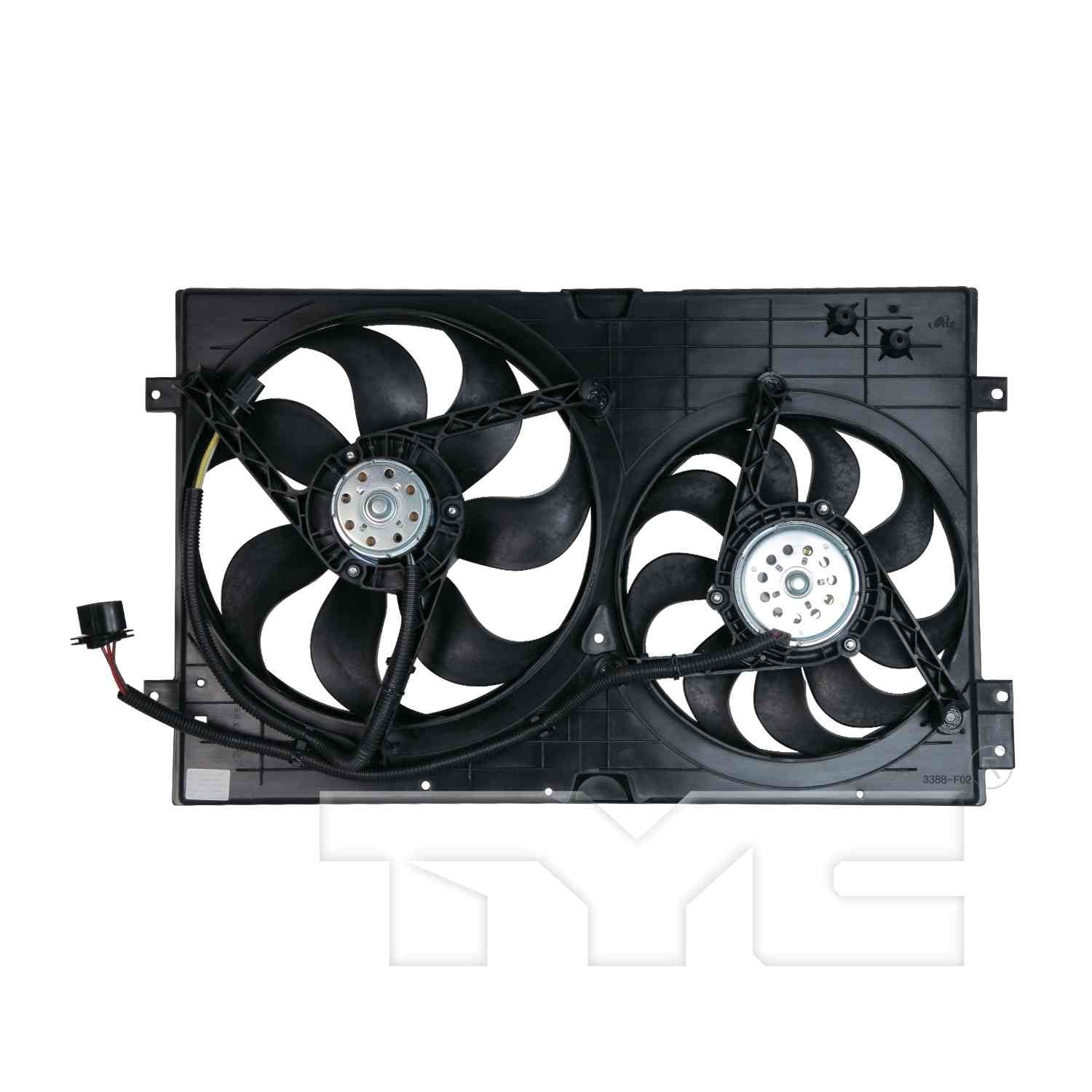 TYC Dual Radiator and Condenser Fan Assembly 620990