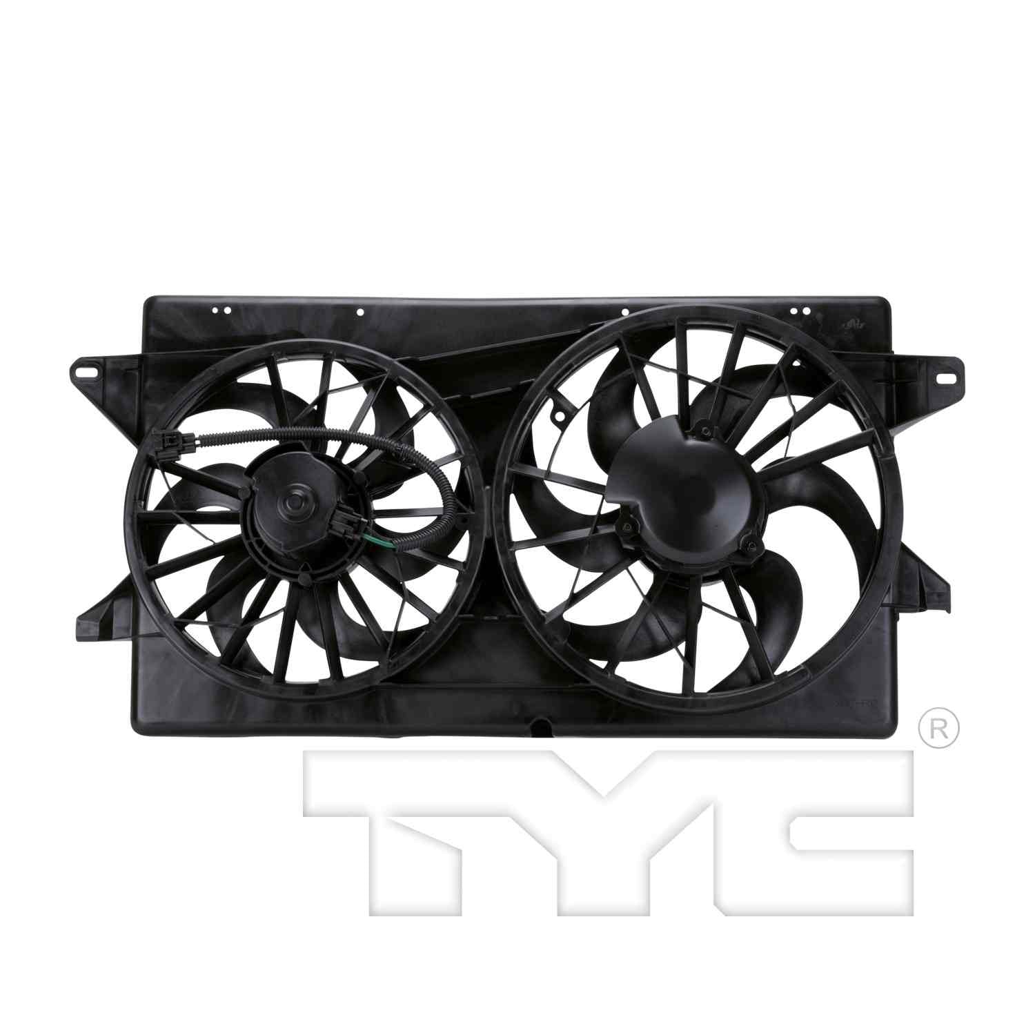 TYC Dual Radiator and Condenser Fan Assembly 621010