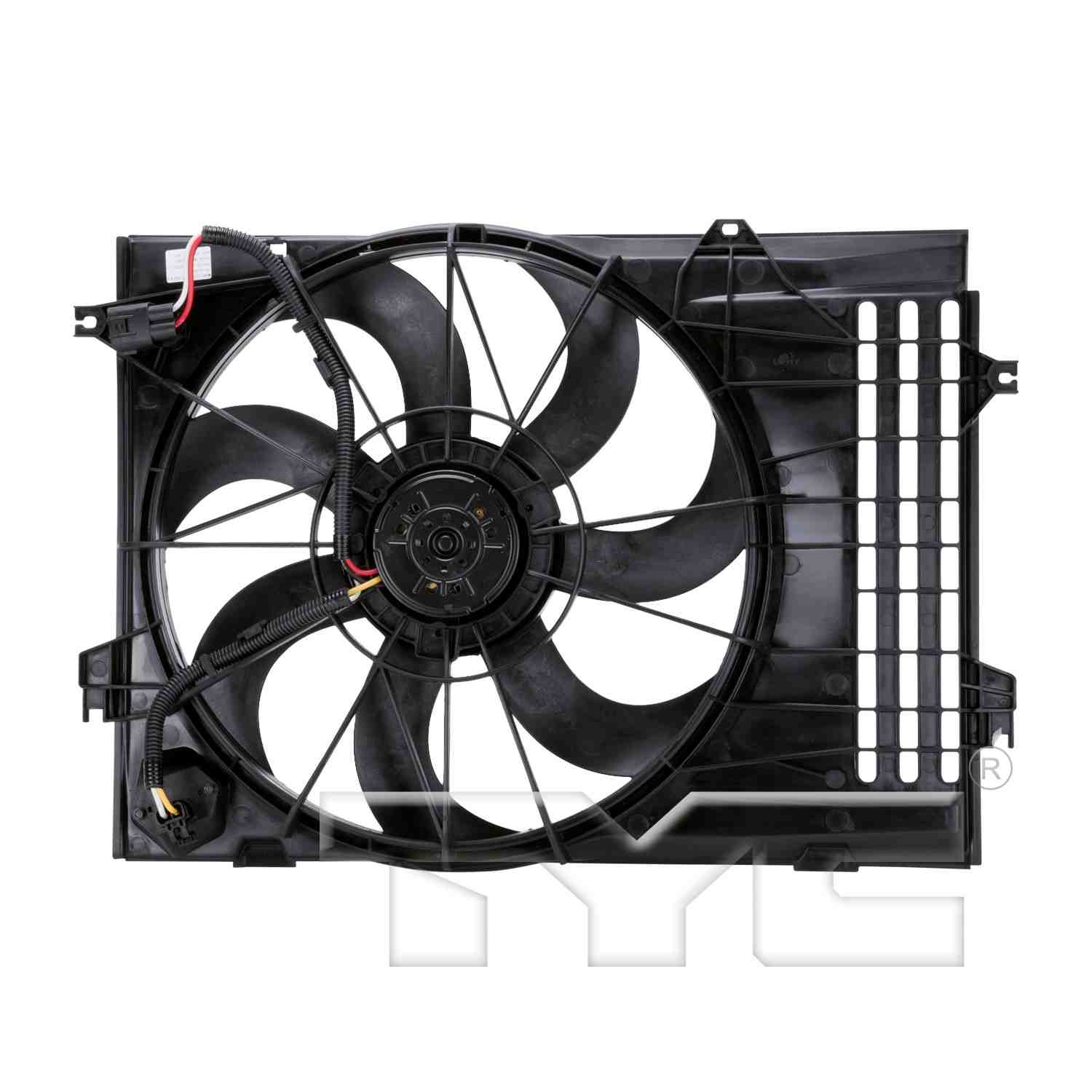 TYC Dual Radiator and Condenser Fan Assembly 621050