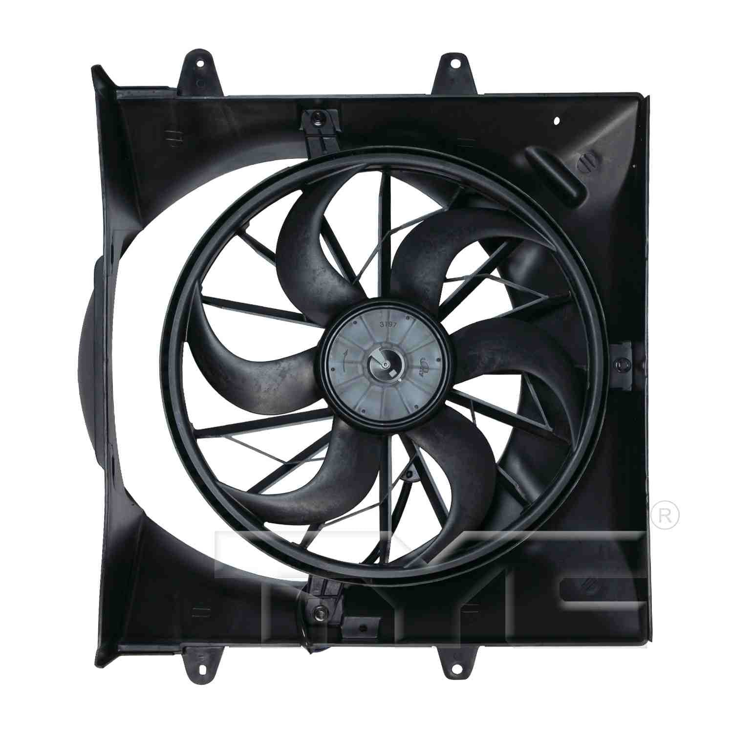 TYC Dual Radiator and Condenser Fan Assembly 621130
