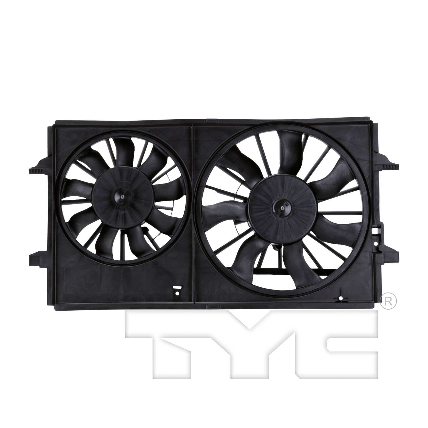 TYC Dual Radiator and Condenser Fan Assembly 621150