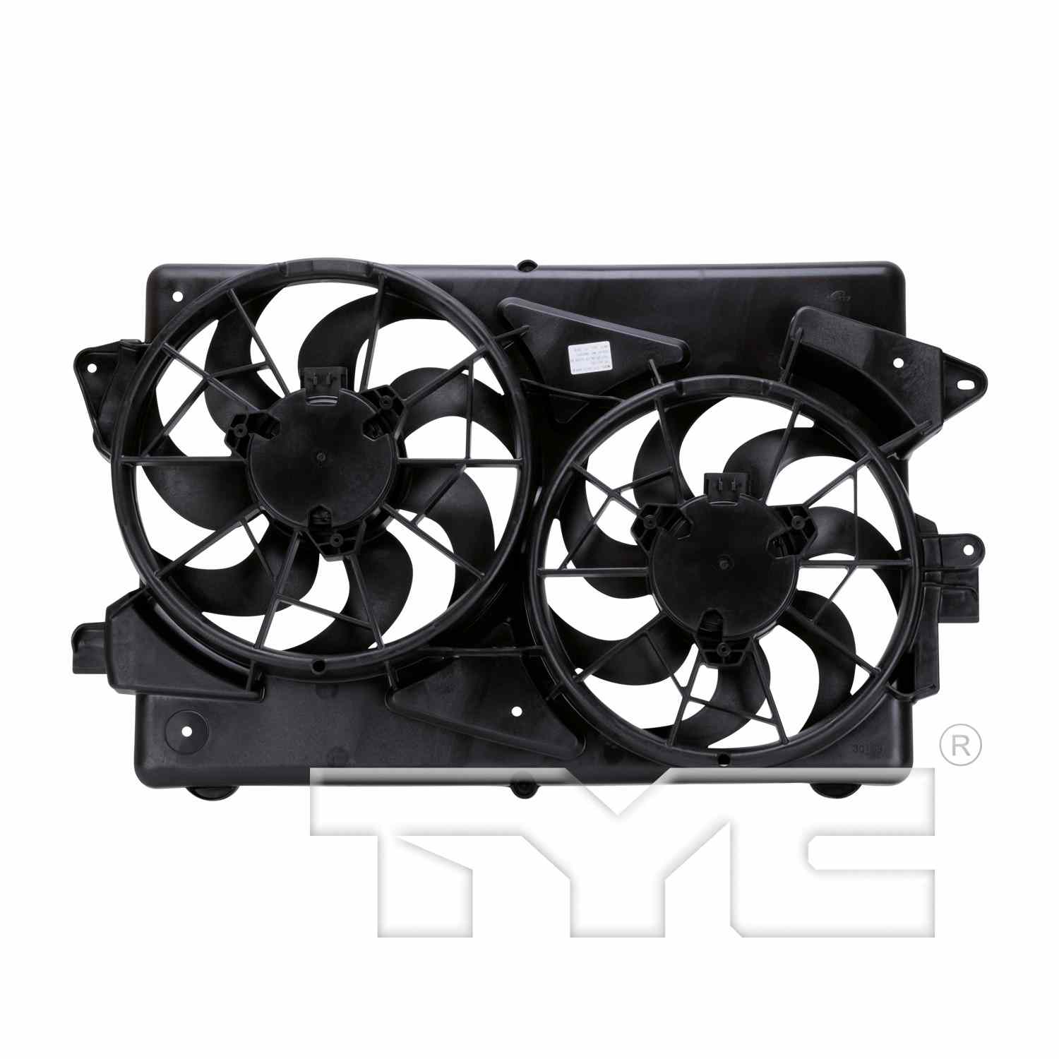 TYC Dual Radiator and Condenser Fan Assembly 621330