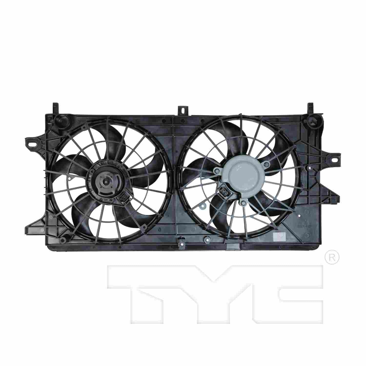 TYC Dual Radiator and Condenser Fan Assembly 621360