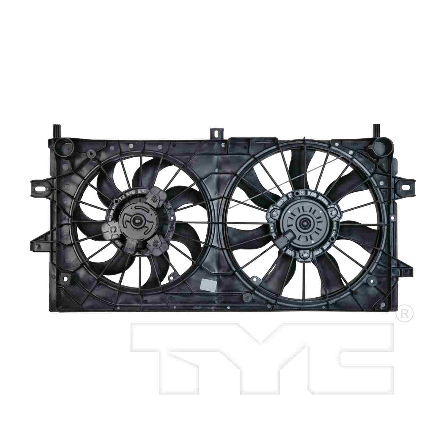 TYC Dual Radiator and Condenser Fan Assembly 621420