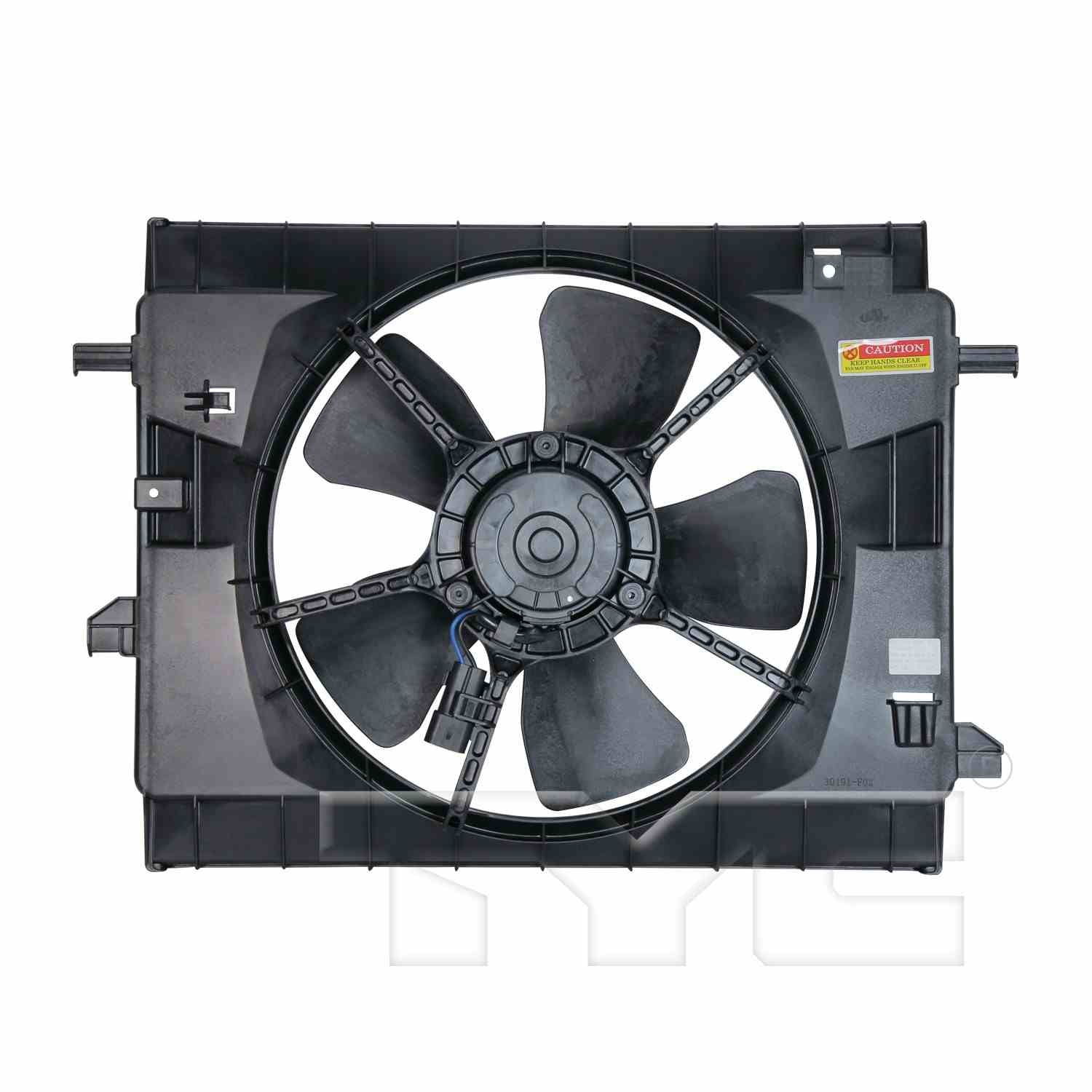 TYC Dual Radiator and Condenser Fan Assembly 621450