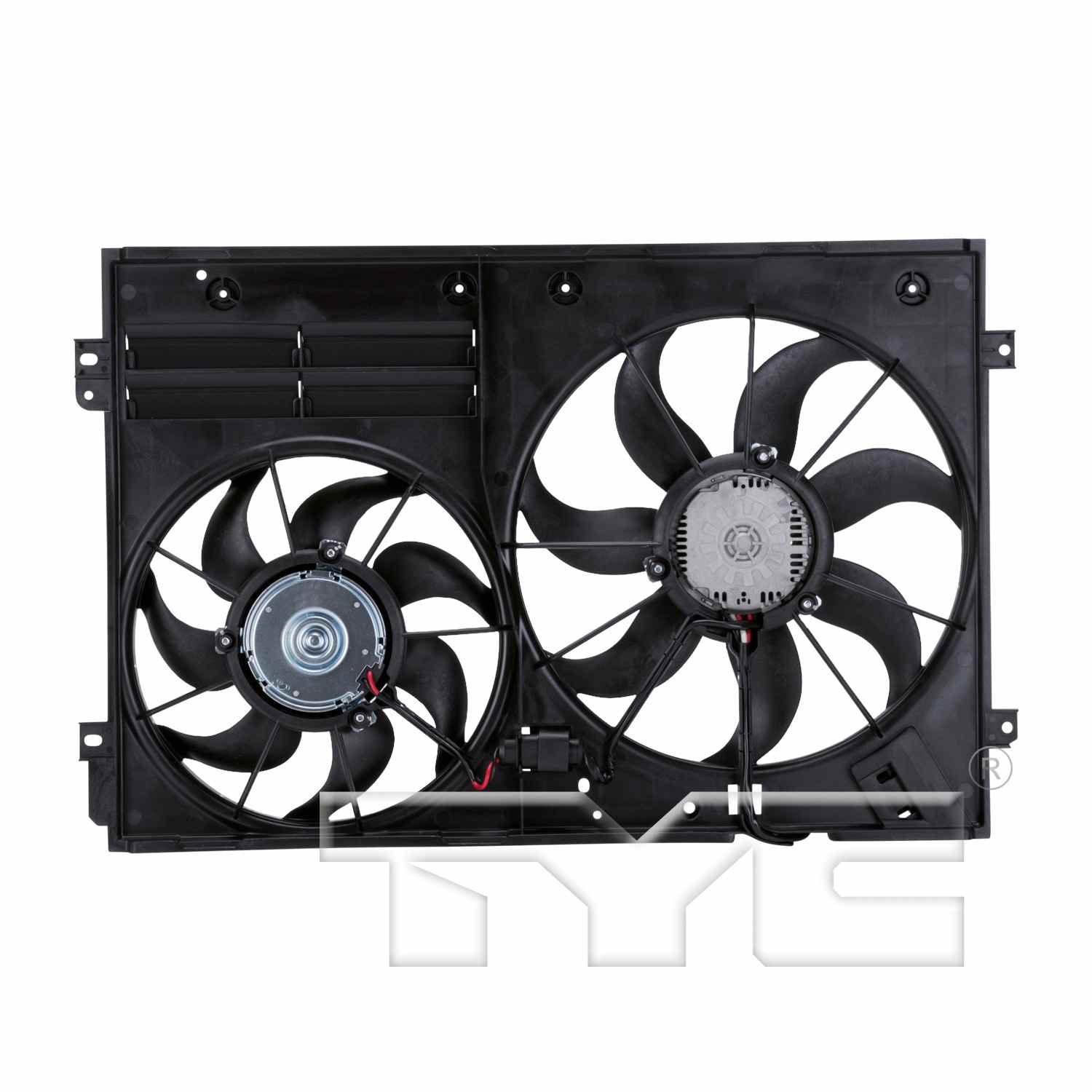 TYC Dual Radiator and Condenser Fan Assembly 621460