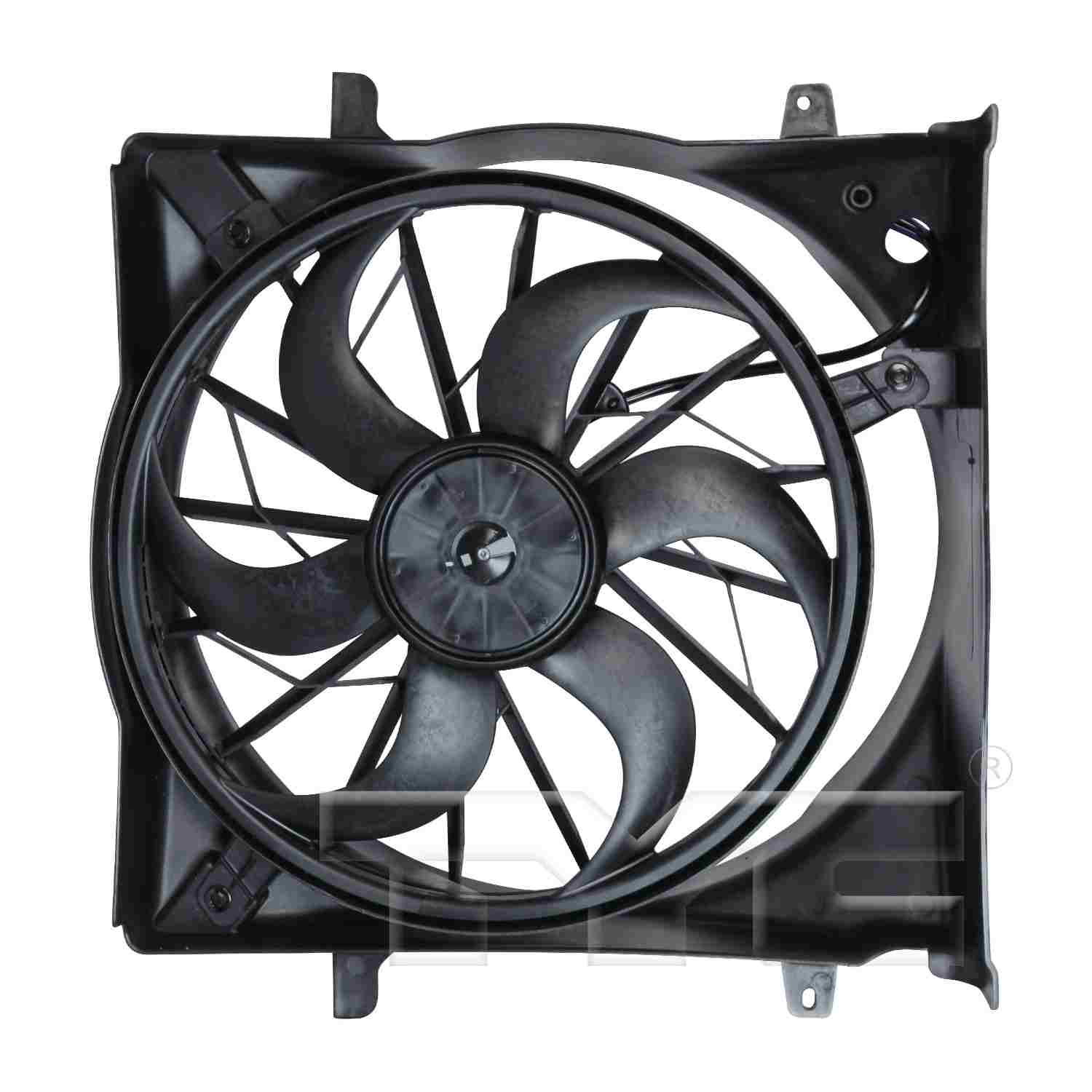 TYC Dual Radiator and Condenser Fan Assembly 621560