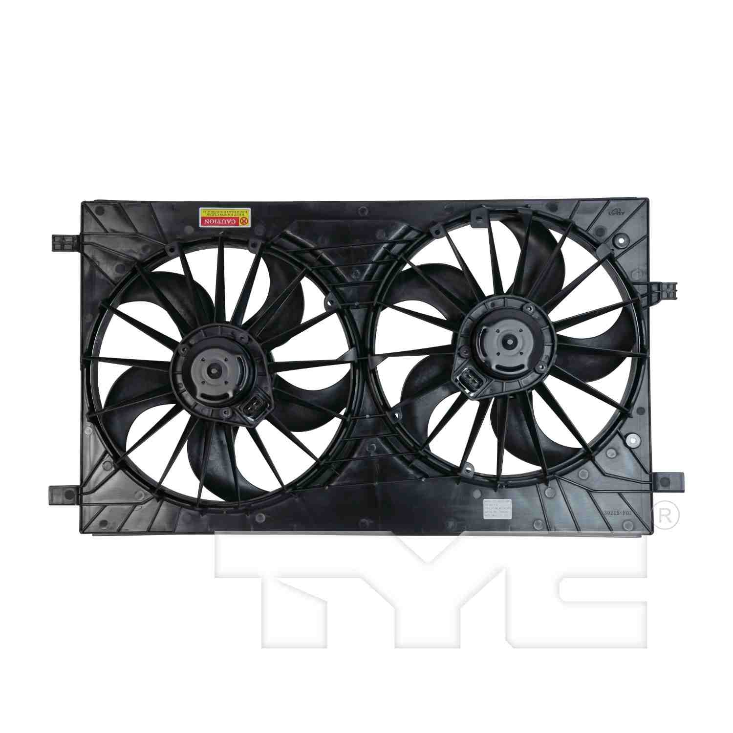 TYC Dual Radiator and Condenser Fan Assembly 621570