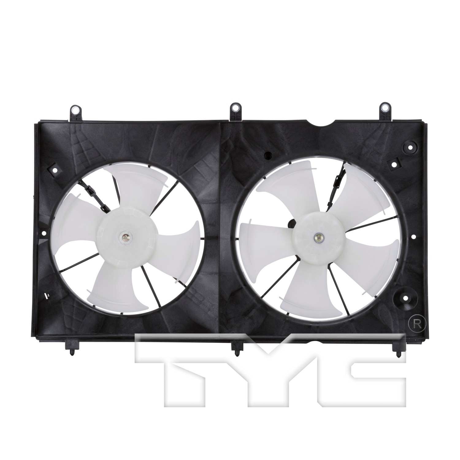 TYC Dual Radiator and Condenser Fan Assembly